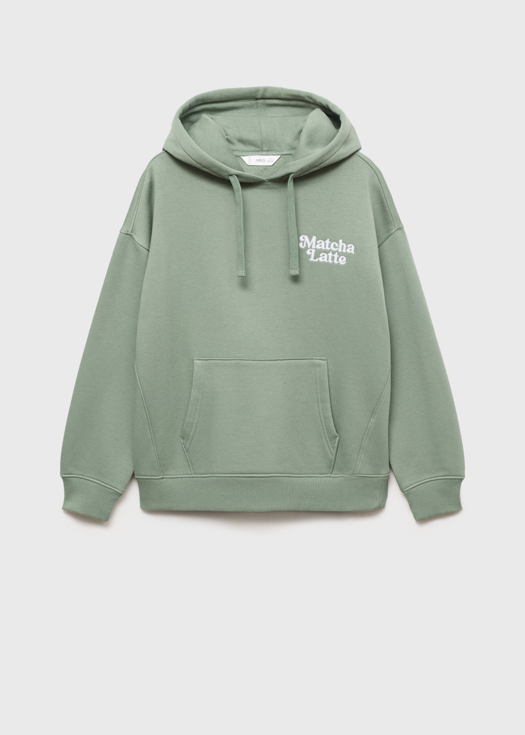 Свитшот-кенгуру с вышитой надписью - Изделие без модели