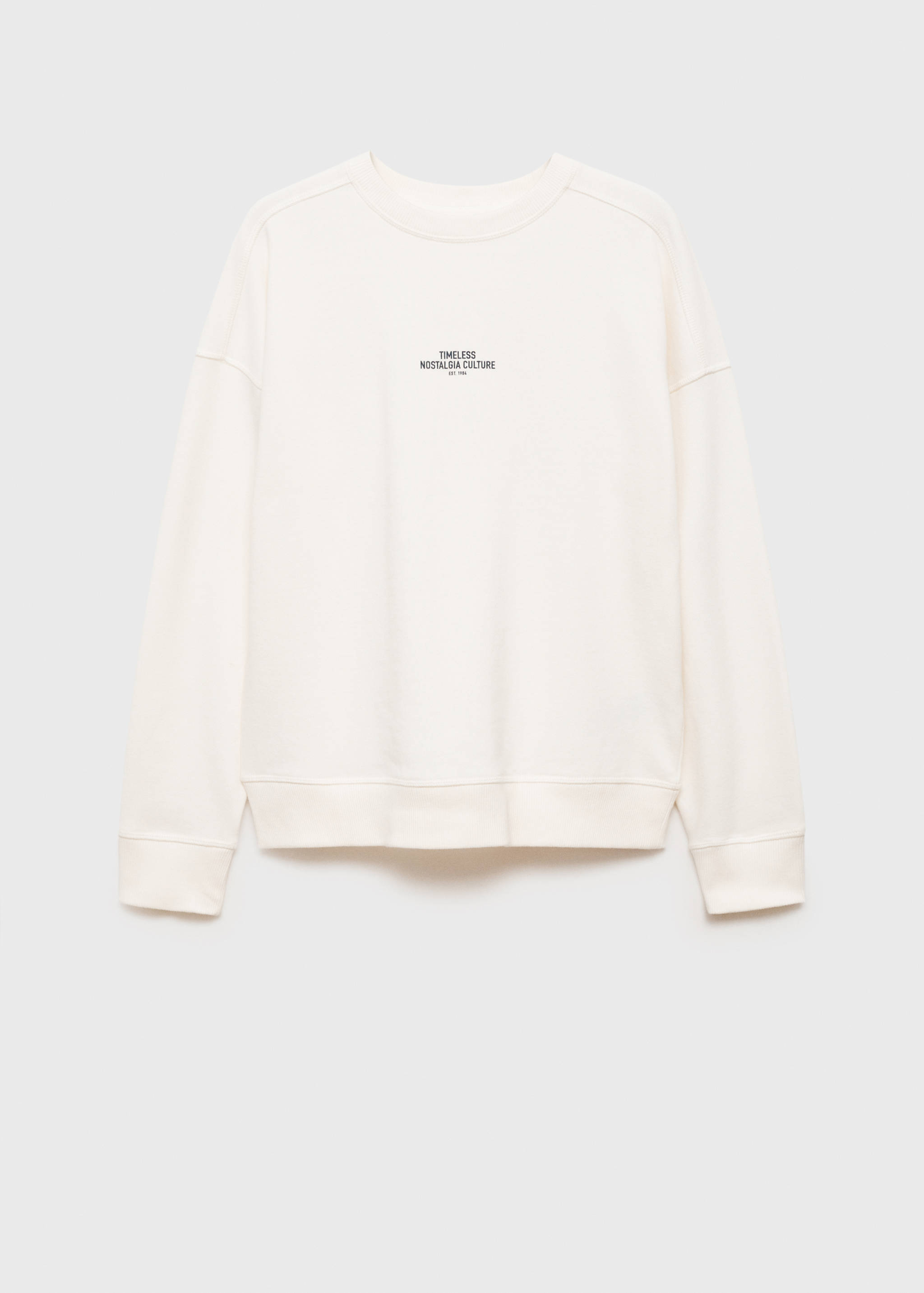 Printed cotton sweatshirt - Article without model