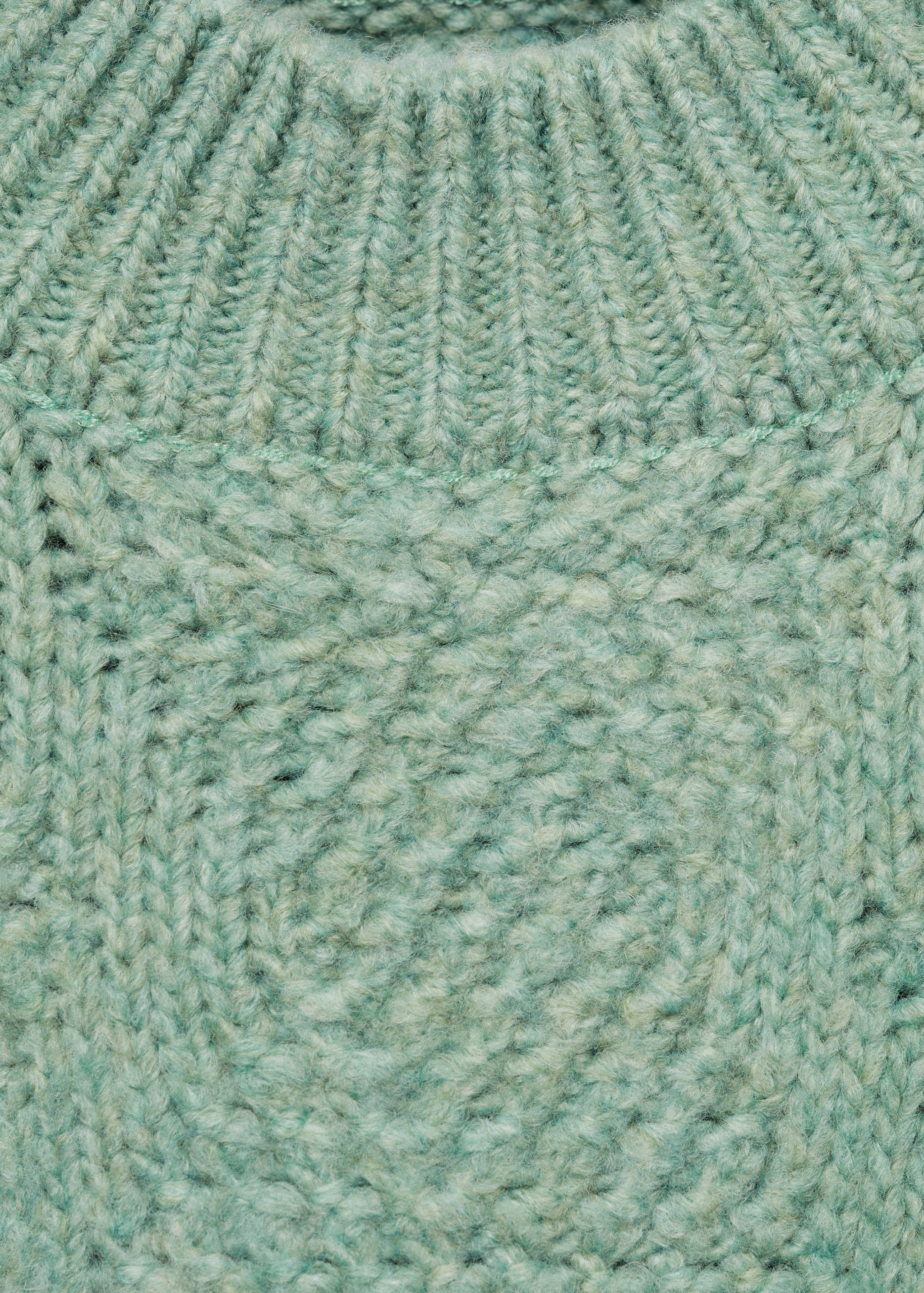 Knitted sweater with perkins neck - Details of the article 8