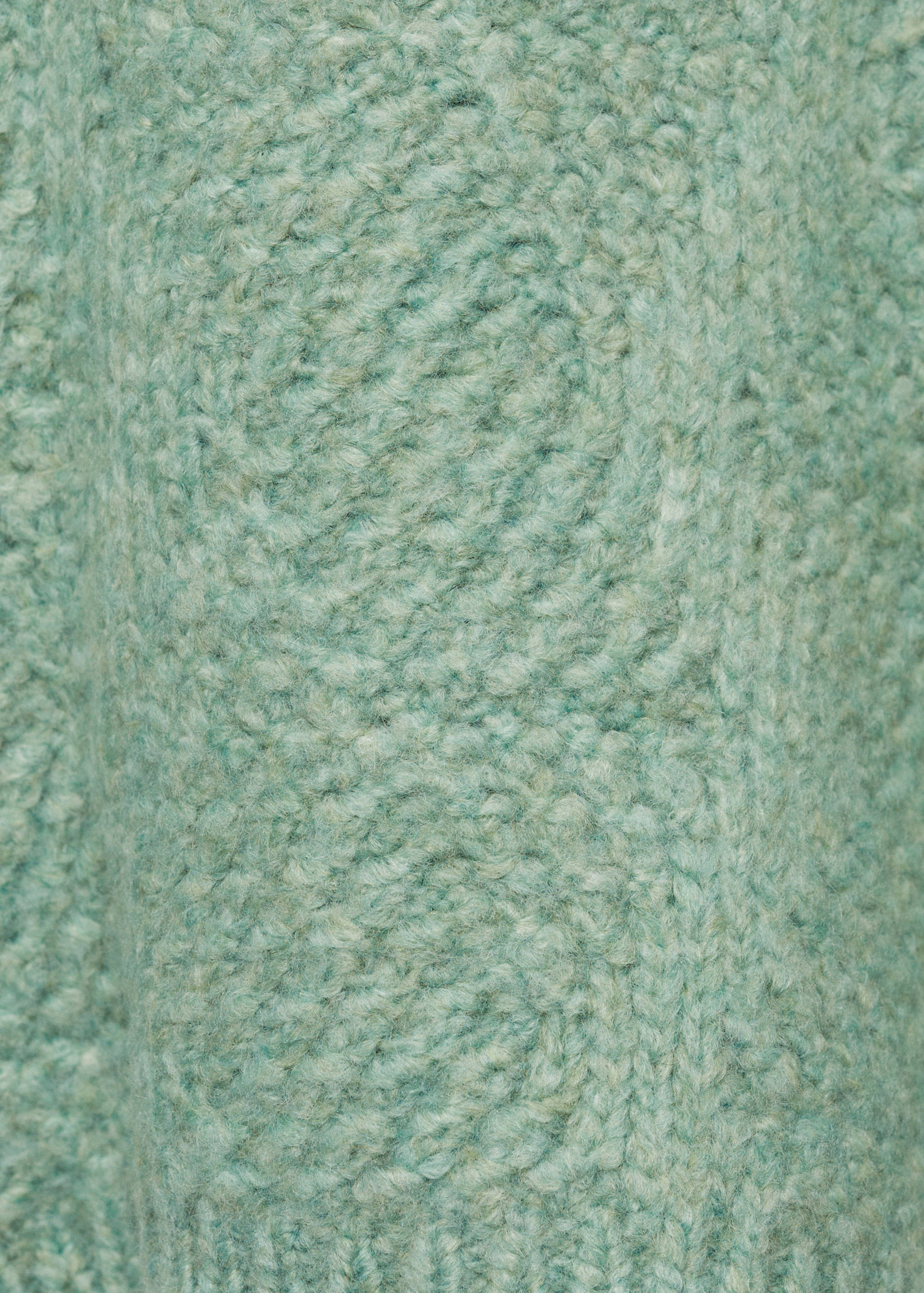 Knitted sweater with perkins neck - Details of the article 0