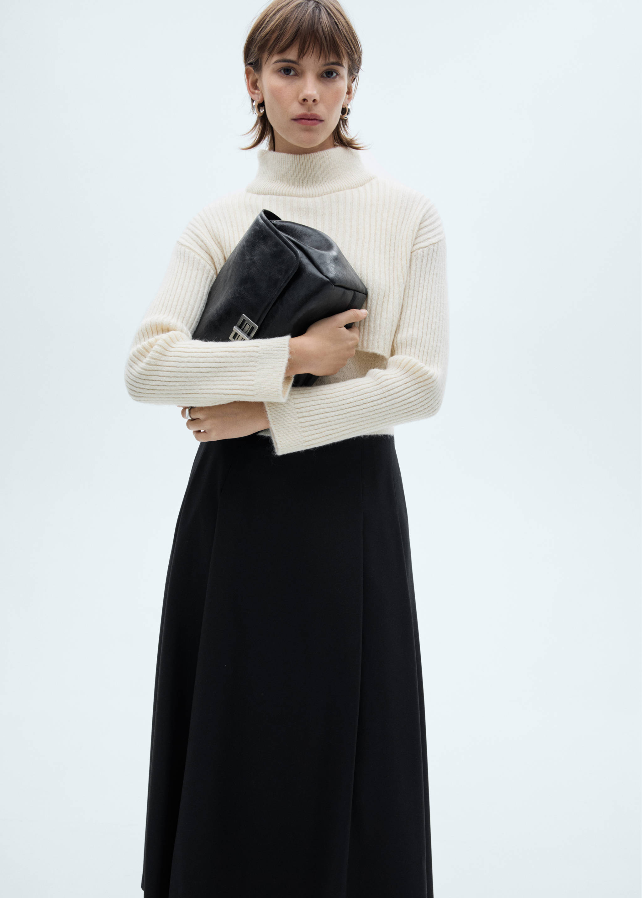 Long flared skirt - Medium plane