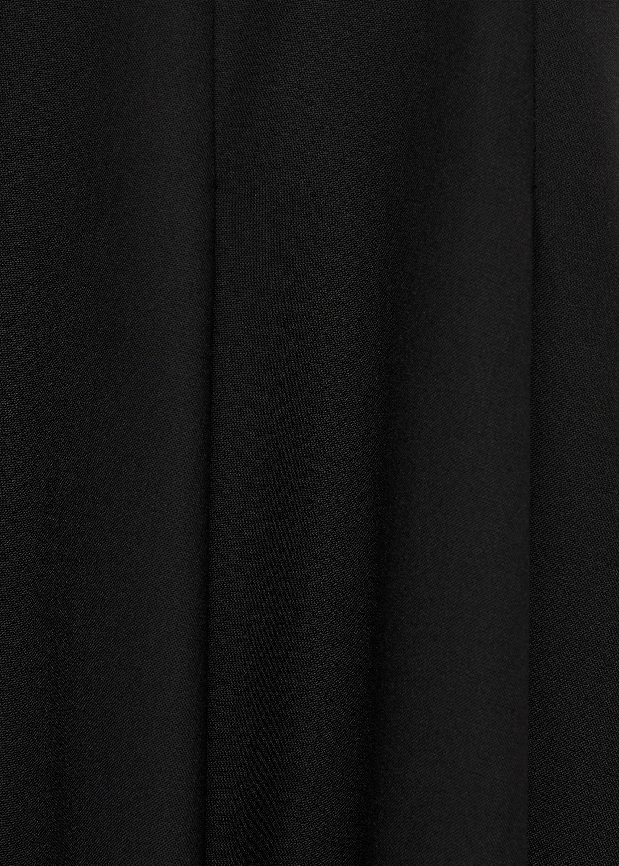 Long flared skirt - Details of the article 8, Black. Ref: 77028284-00.
