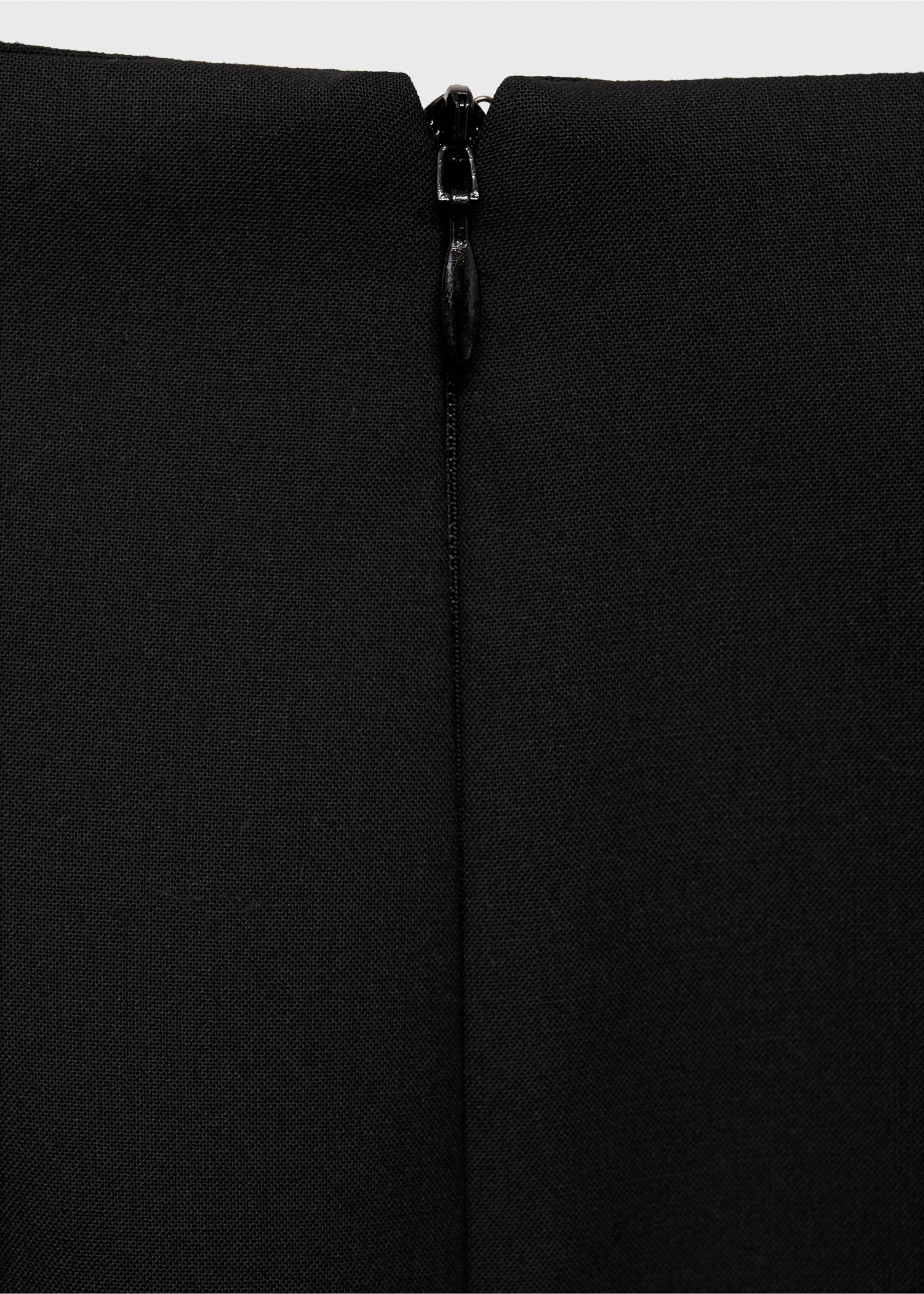 Long flared skirt - Details of the article 0, Black. Ref: 77028284-00.