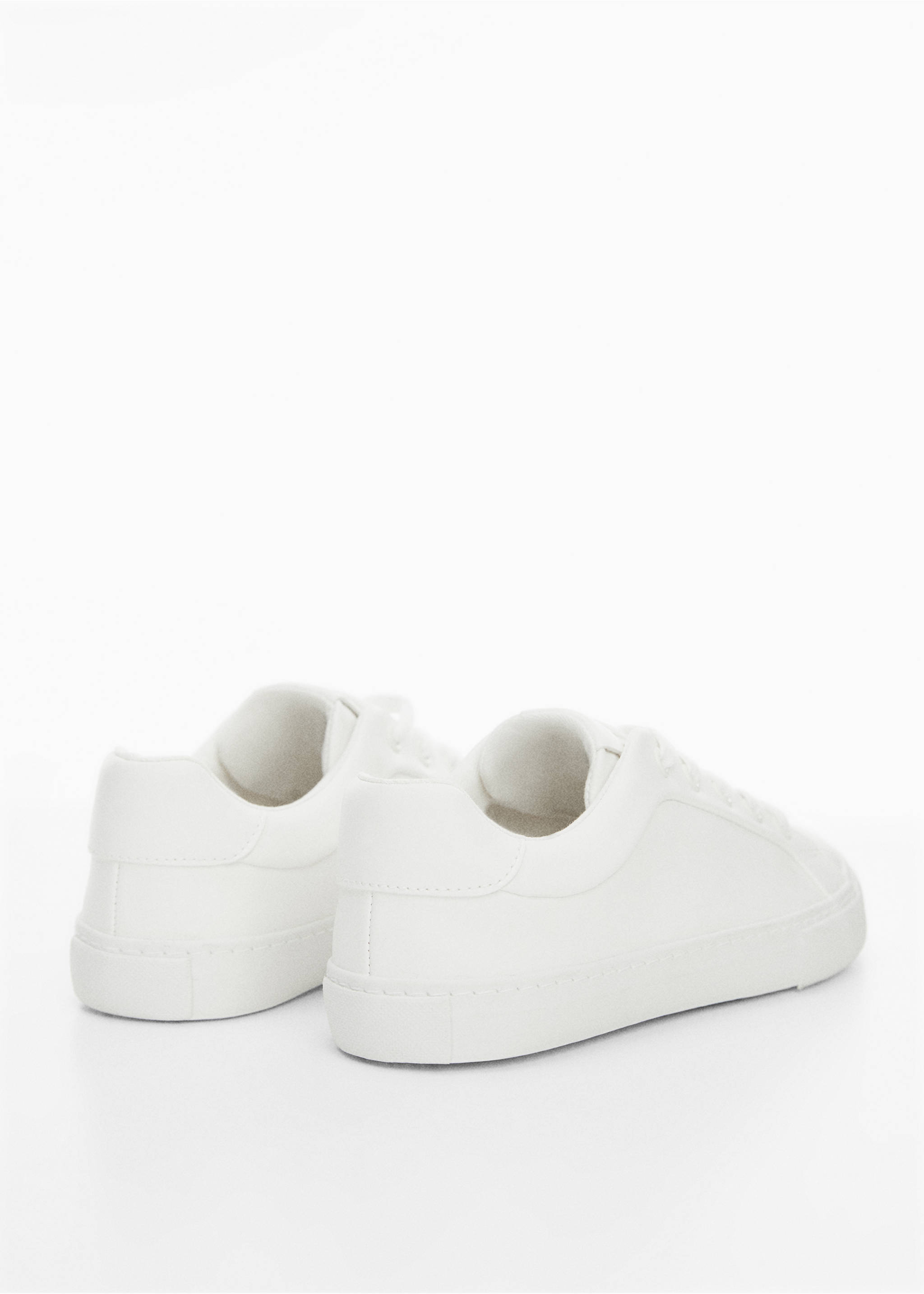 Laces basic sneakers - Details of the article 1, White. Ref: 77028637-00.