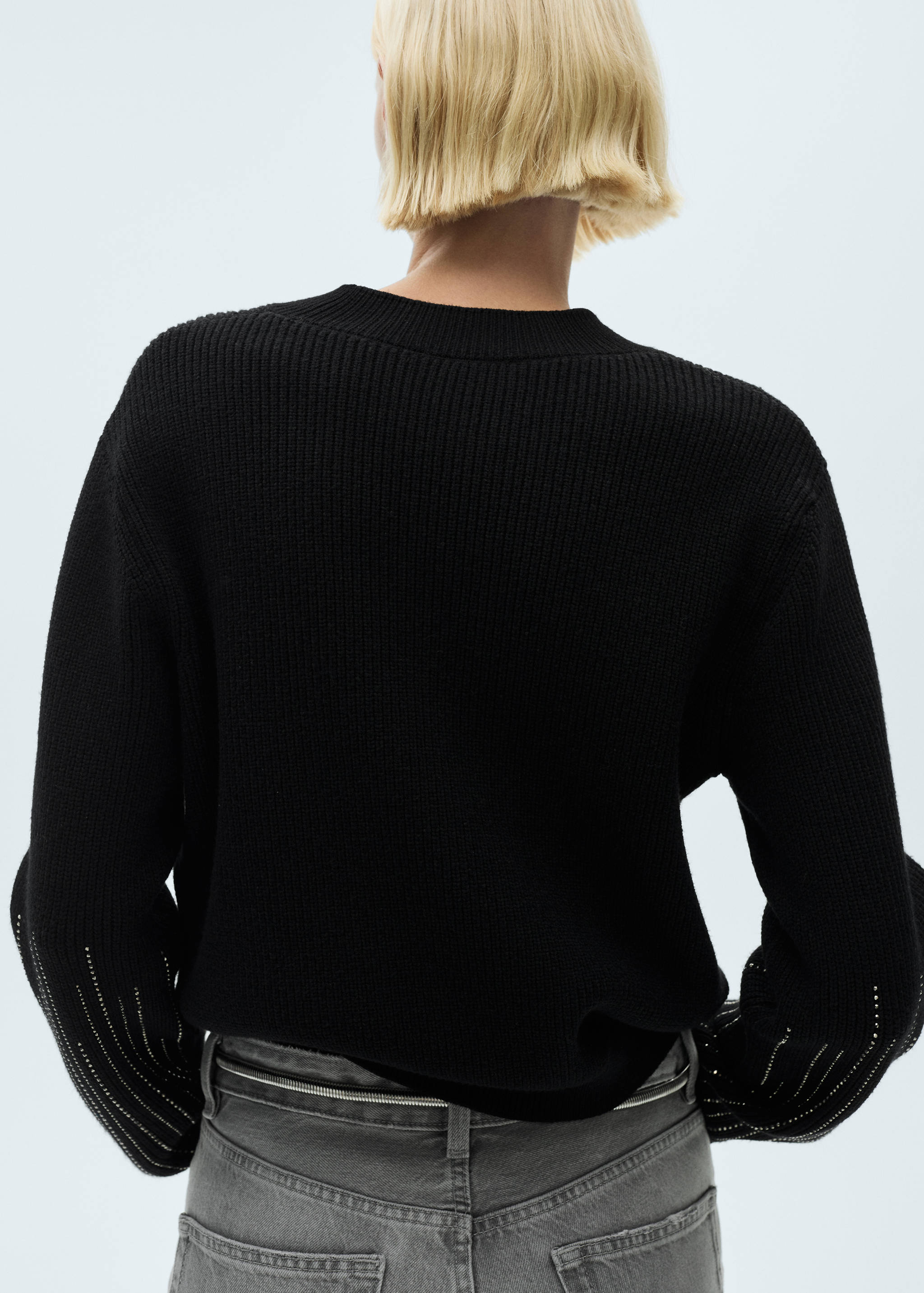 Pull-over détails strass - Verso de l’article