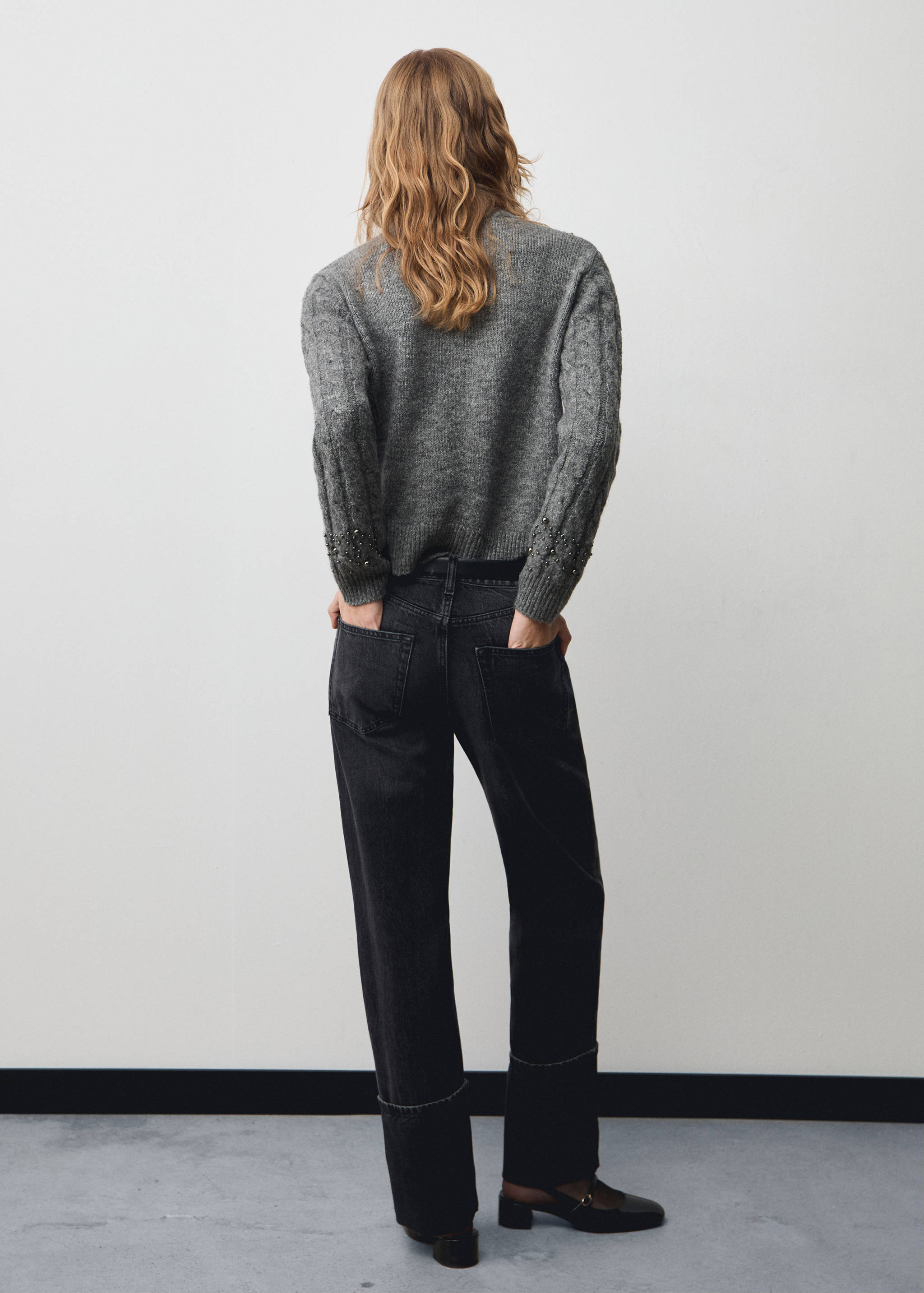 Jersey trenzado detalle abalorios - Reverso del artículo