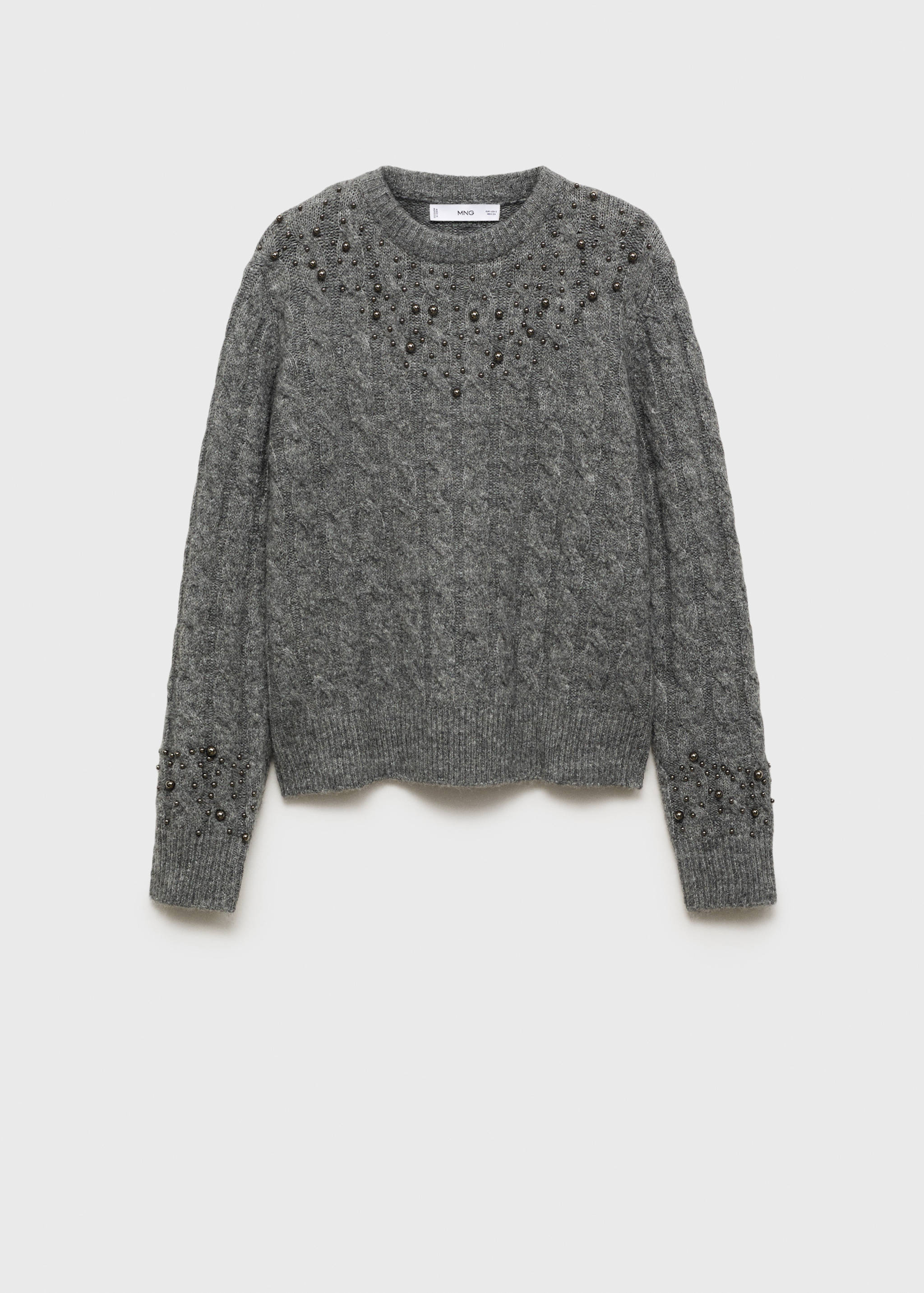 Jersey trenzado detalle abalorios - Artículo sin modelo