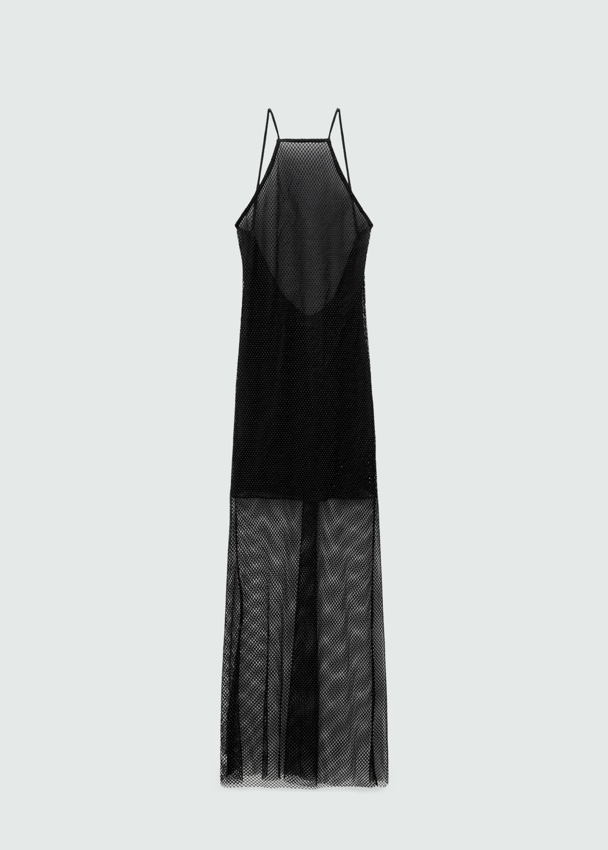 Mesh dress with rhinestone detail - Article without model