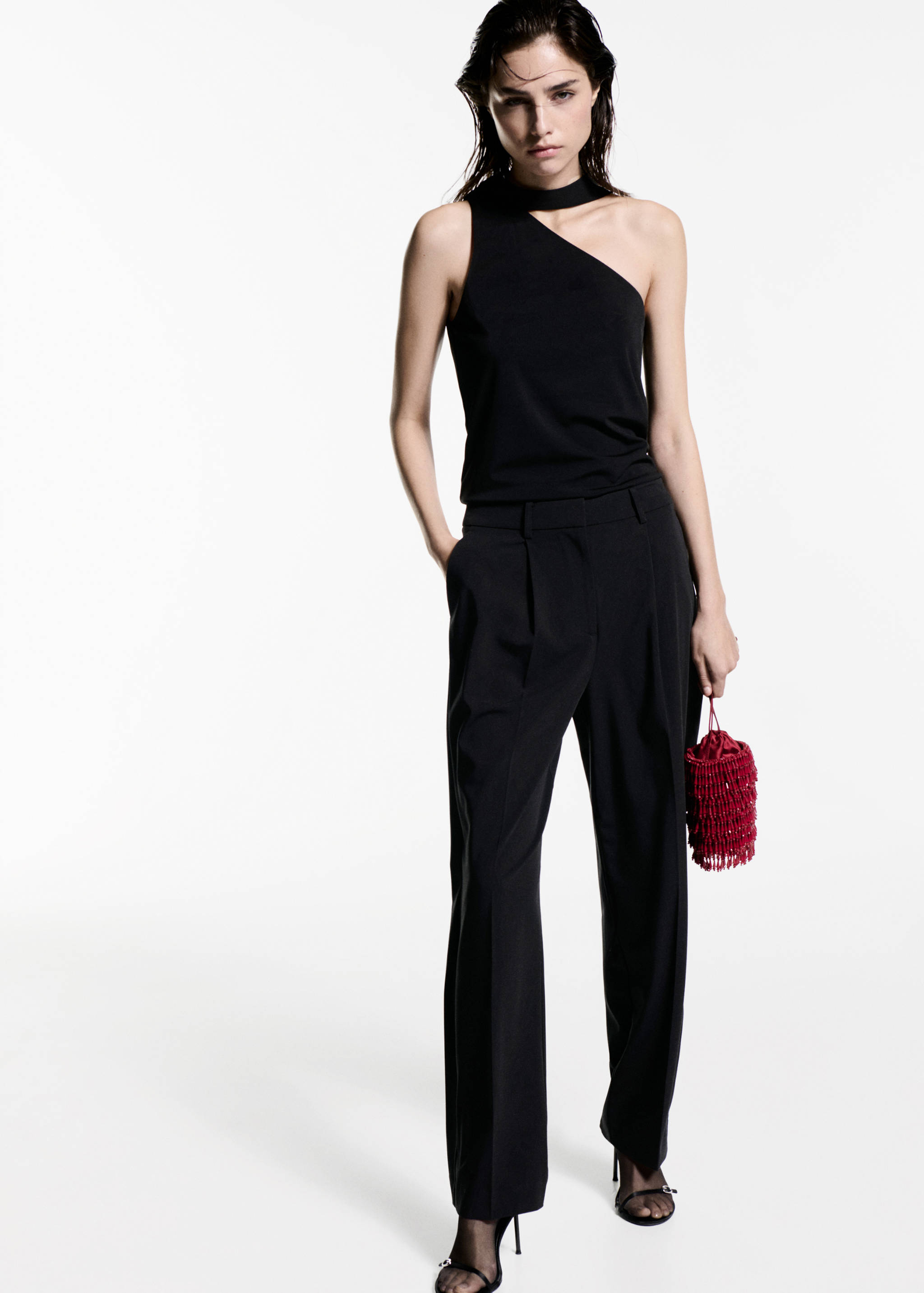 Top asymétrique col ras-de-cou - Plan général