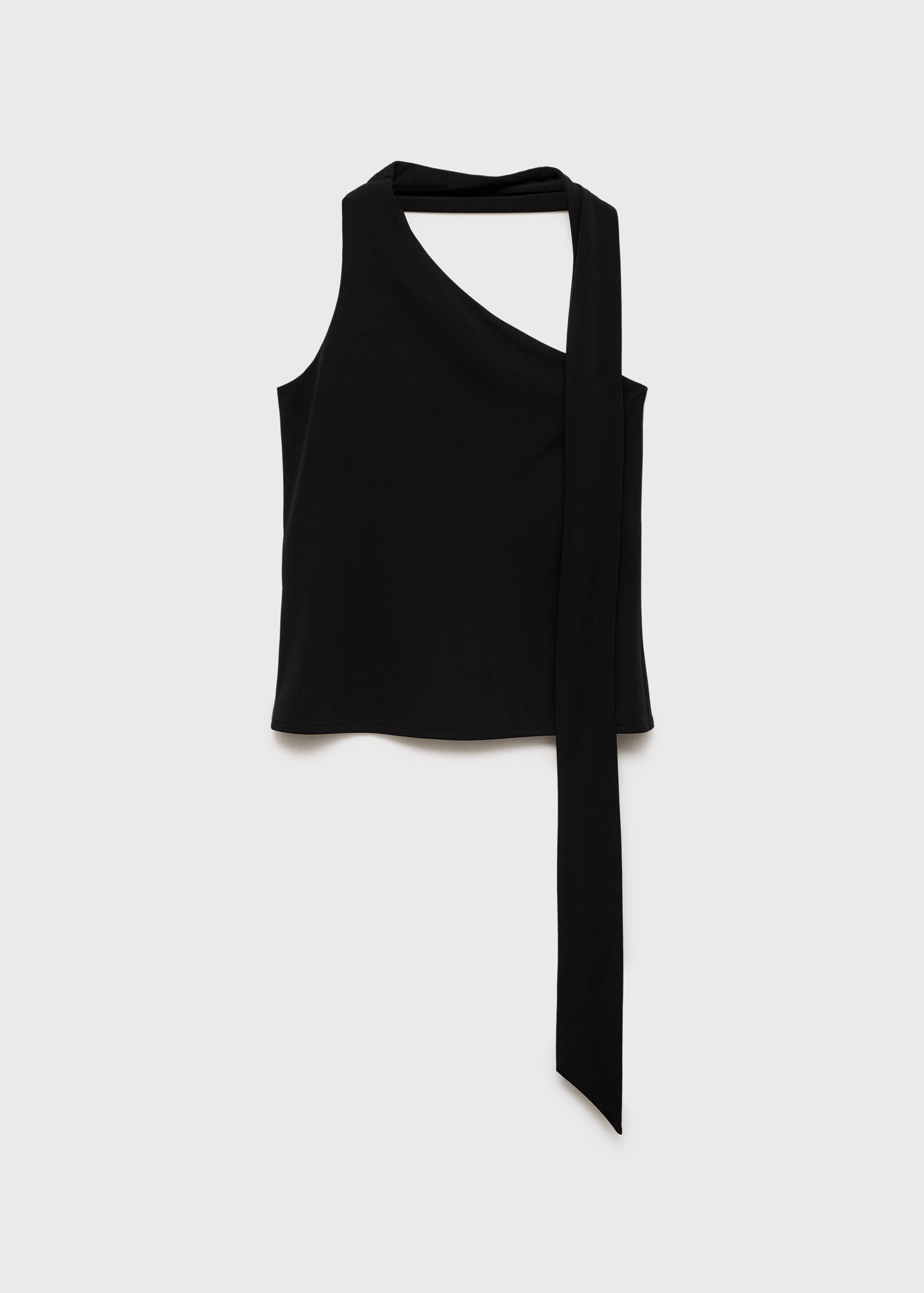 Top asymétrique col ras-de-cou - Article sans modèle