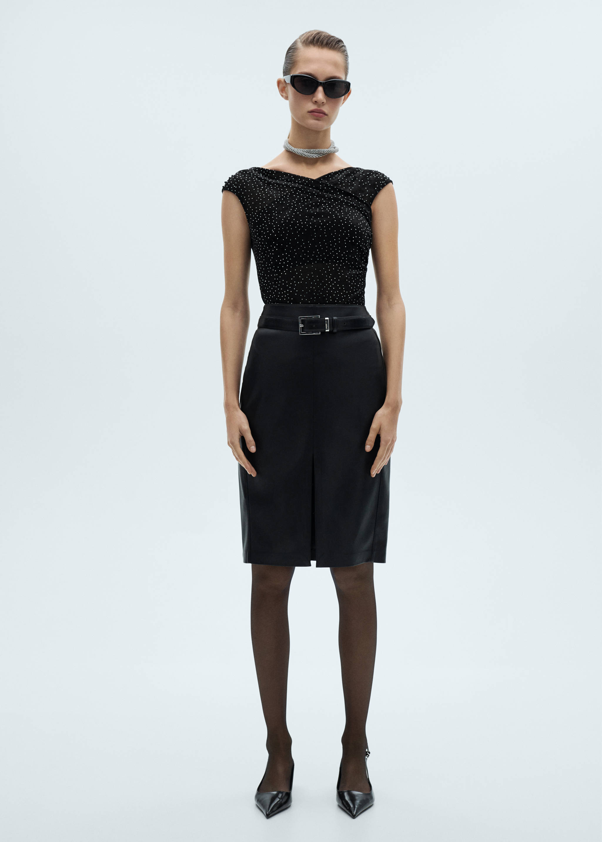 Strick-Top mit Strassdetail - Allgemeine Ansicht