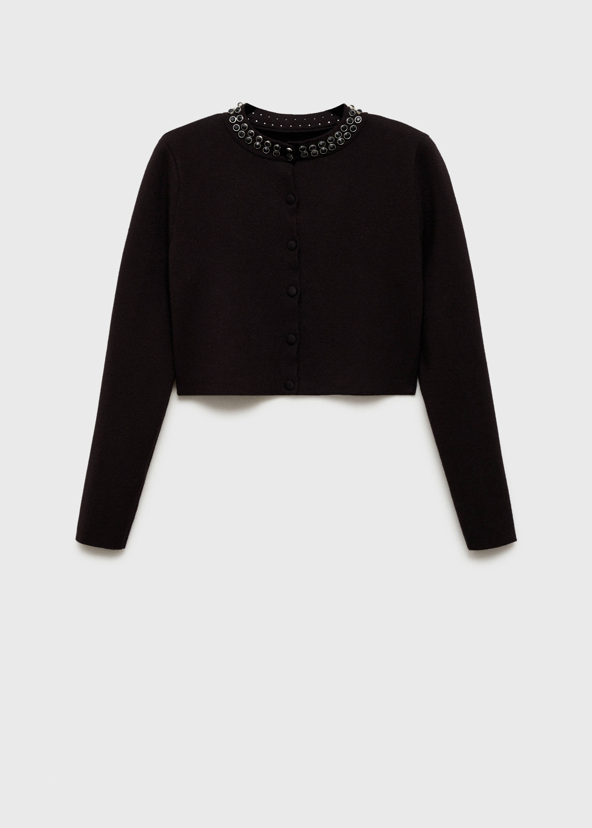 Cardigan with rhinestone collar - Article without model