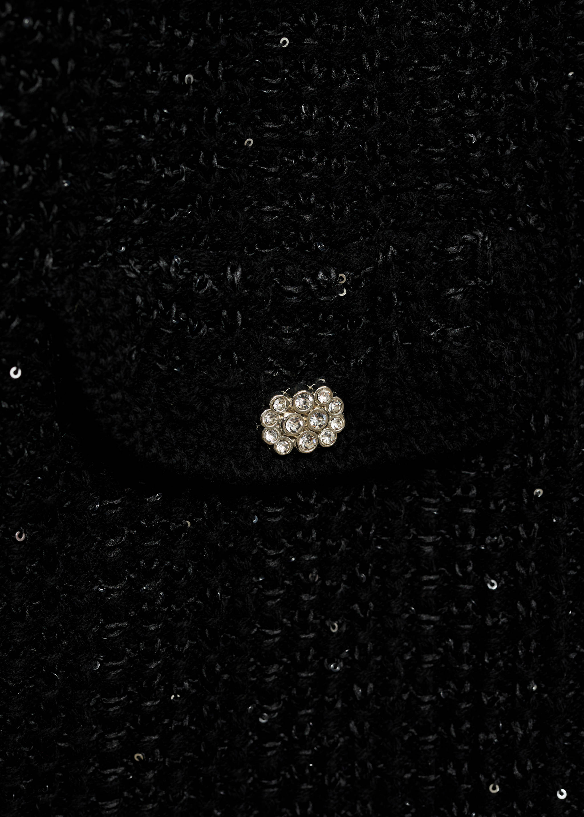 Knitted cardigan with shiny details - Details of the article 8