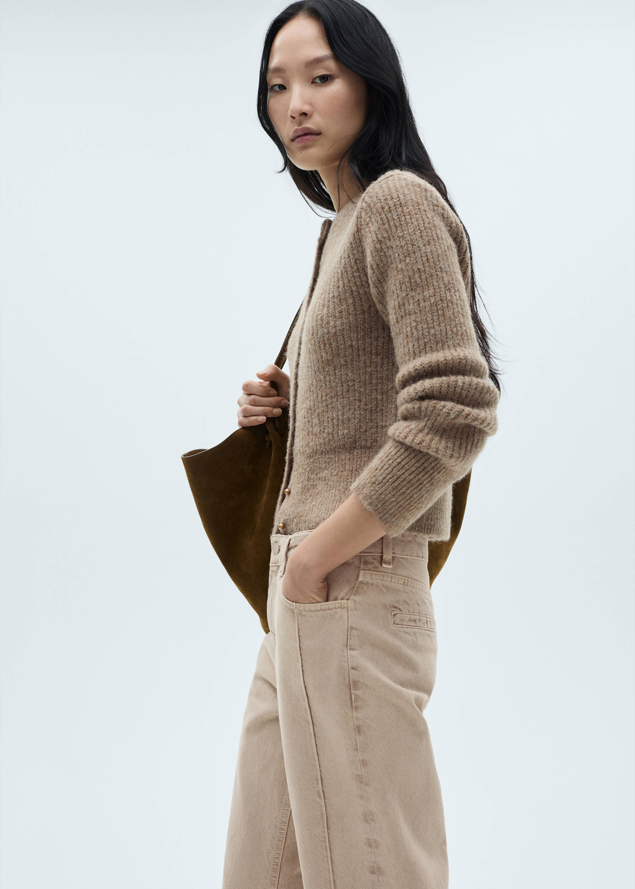 Jeans rectos rinse wash costuras - Detalle del artículo 1