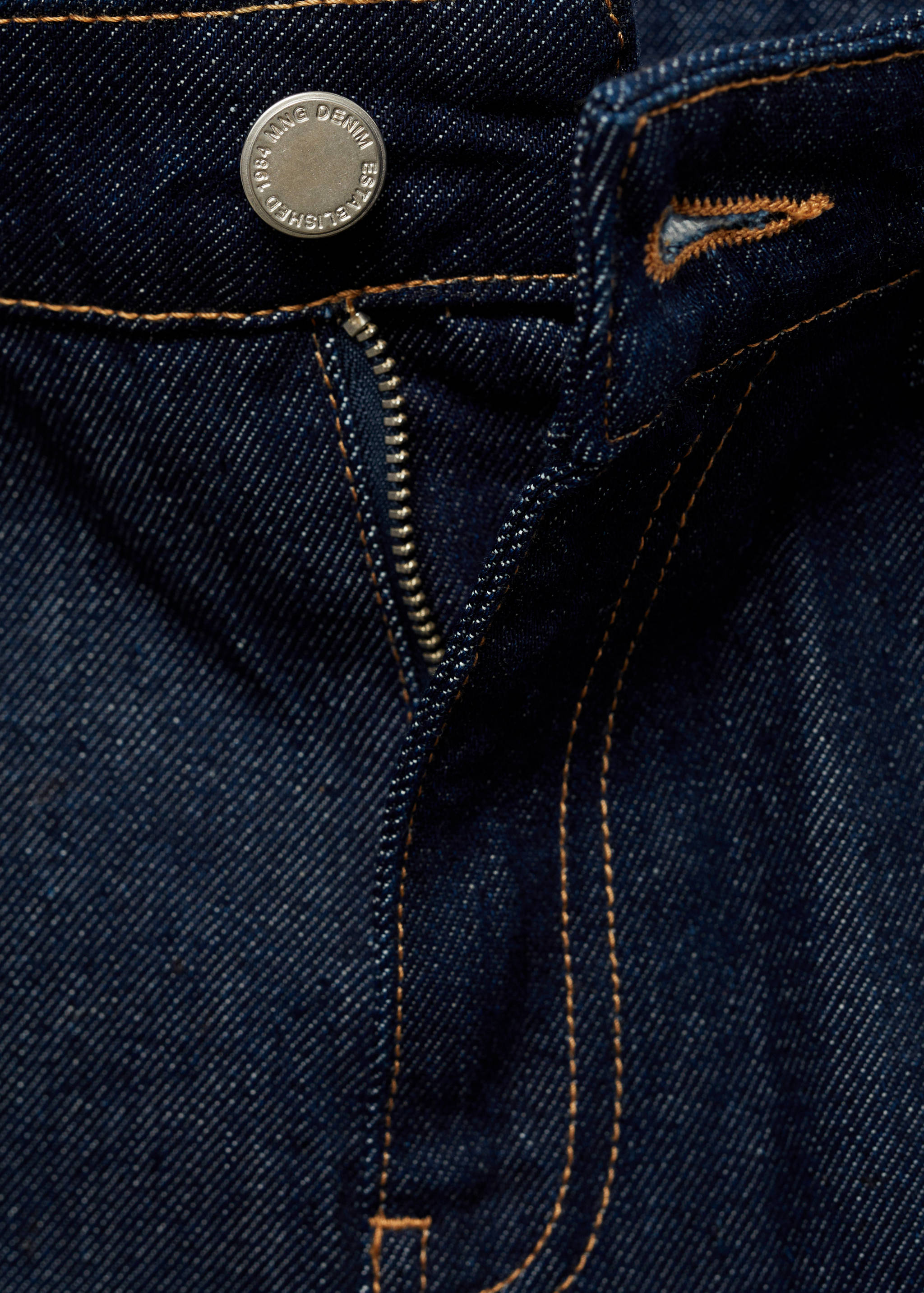 Jeans rectos rinse wash costuras - Detalle del artículo 0