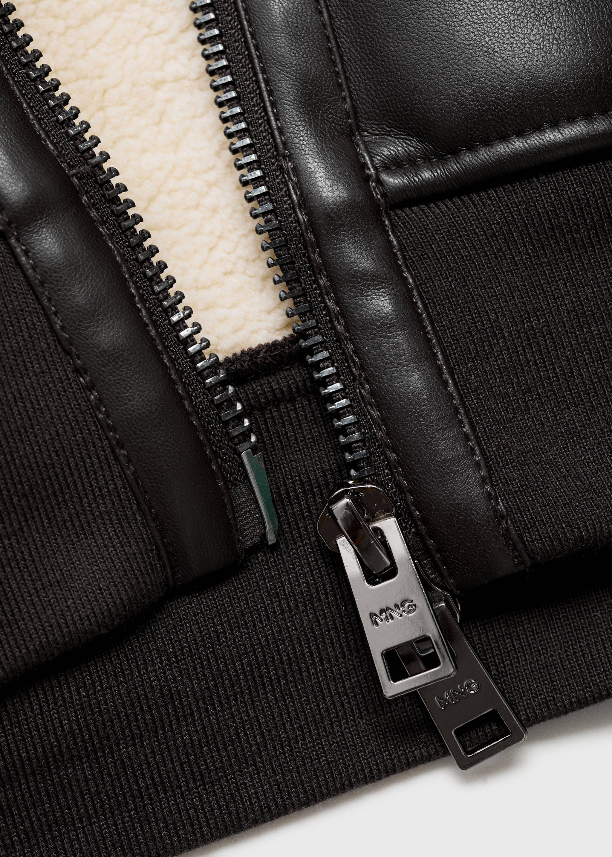 Fleece collar jacket - Details of the article 0