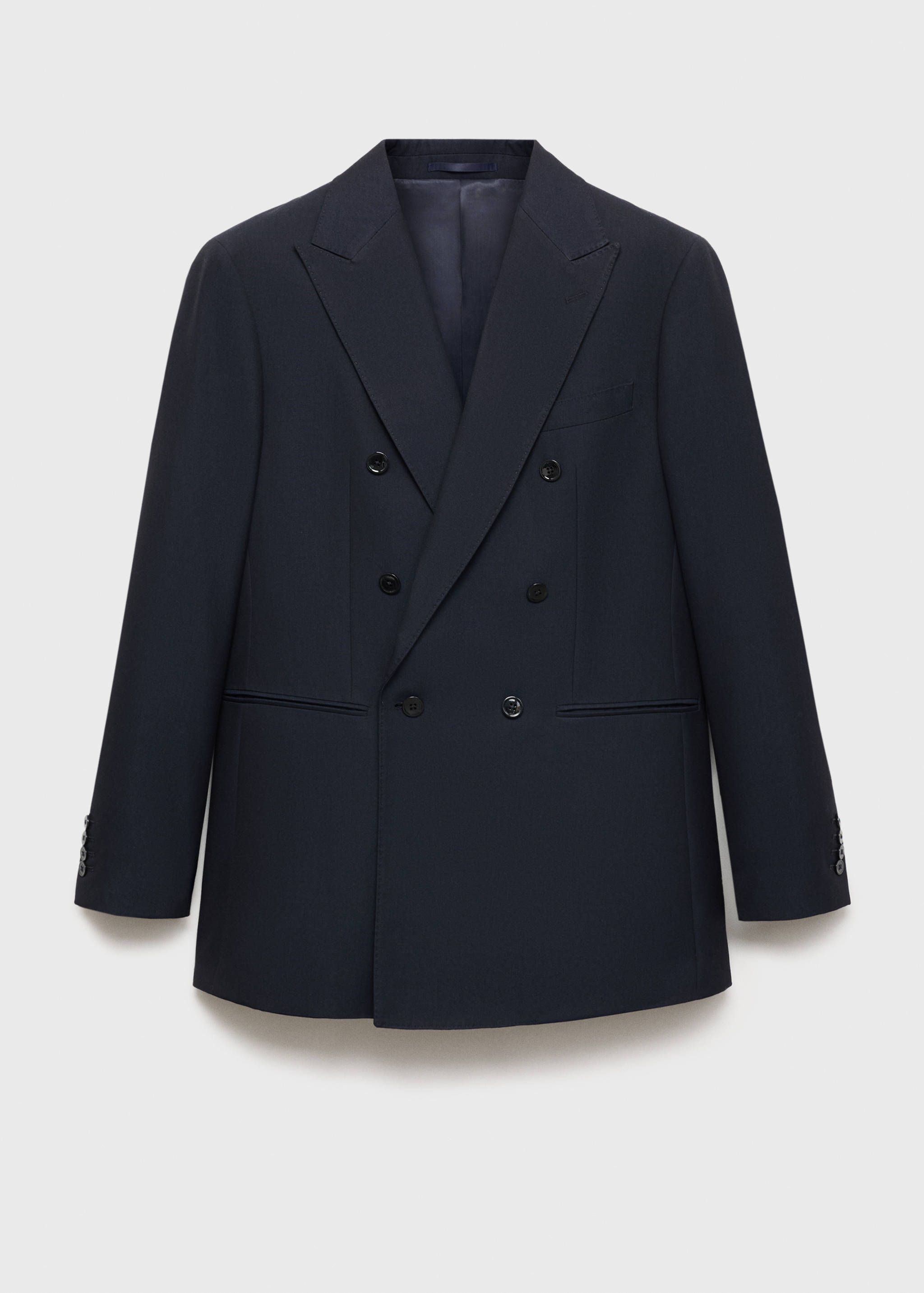 Slim fit double-breasted suit blazer - Article without model
