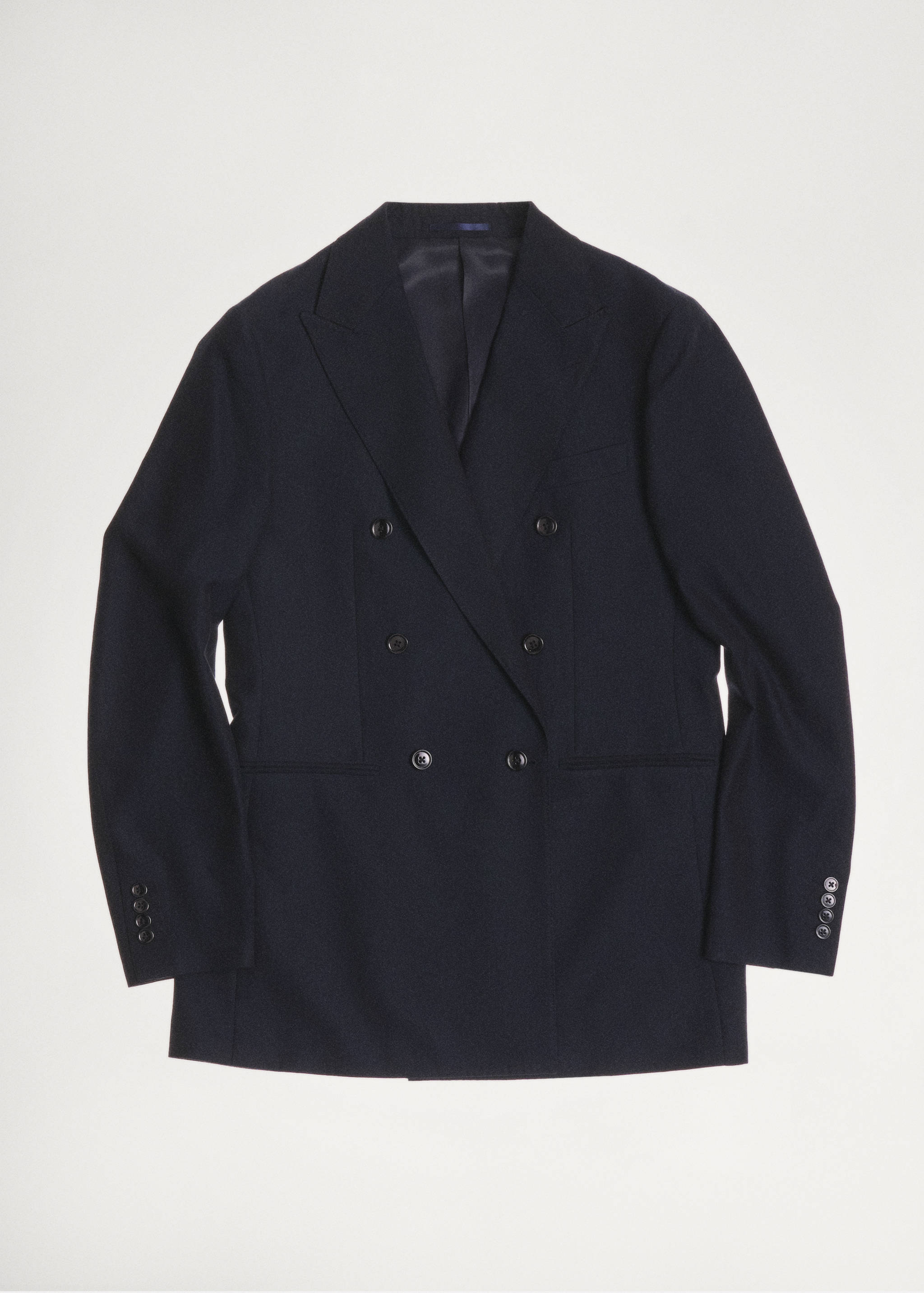 Slim fit double-breasted suit blazer - Details of the article 5