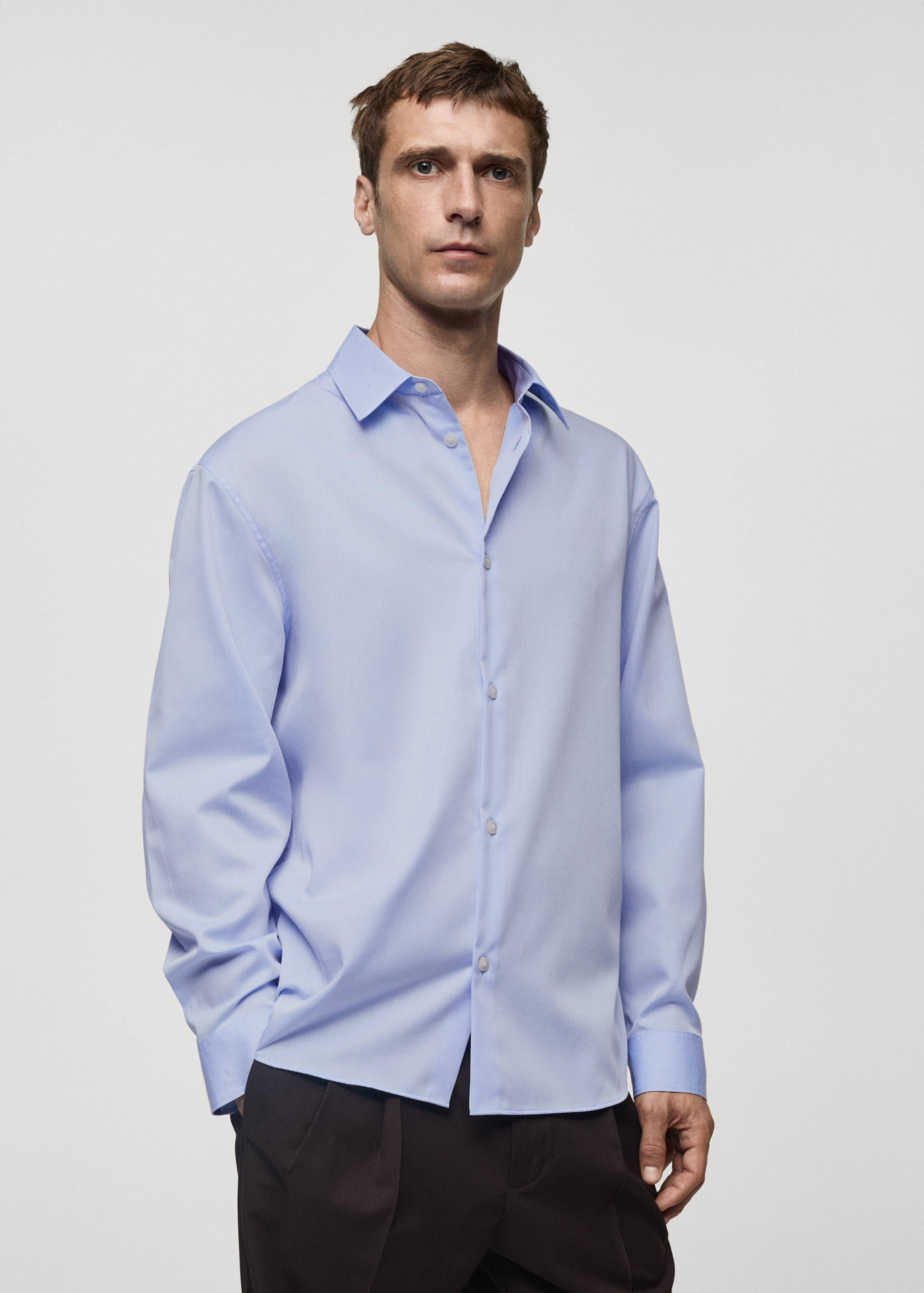 100% cotton boxy-fit shirt - Medium plane