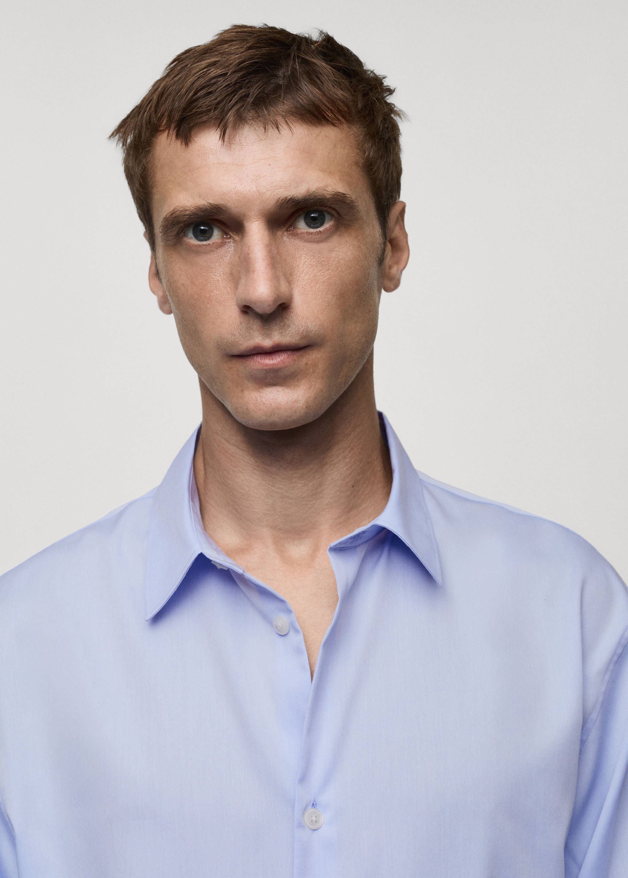 100% cotton boxy-fit shirt - Details of the article 1