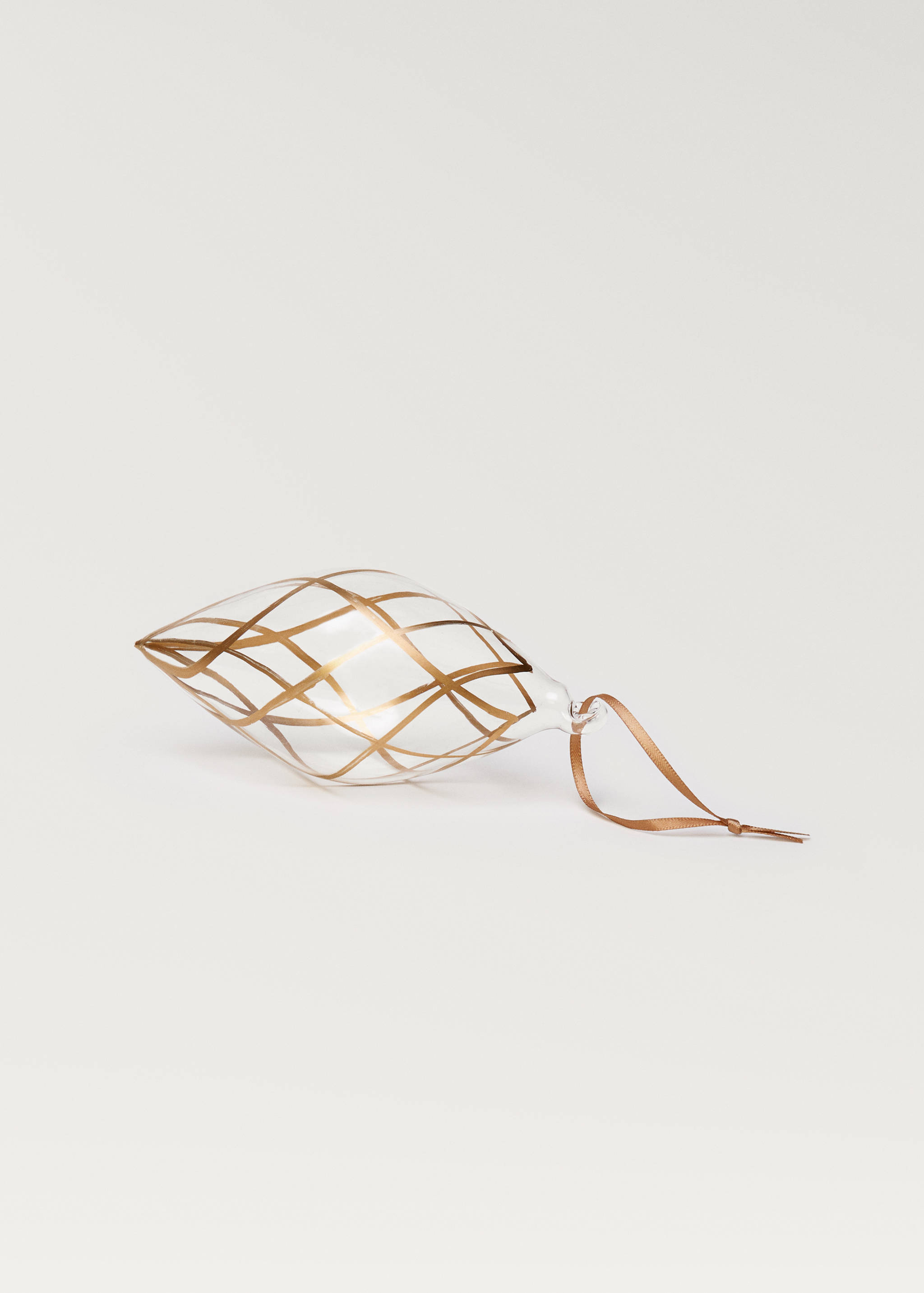 Décoration pour sapin verre ovale - Détail de l'article 1