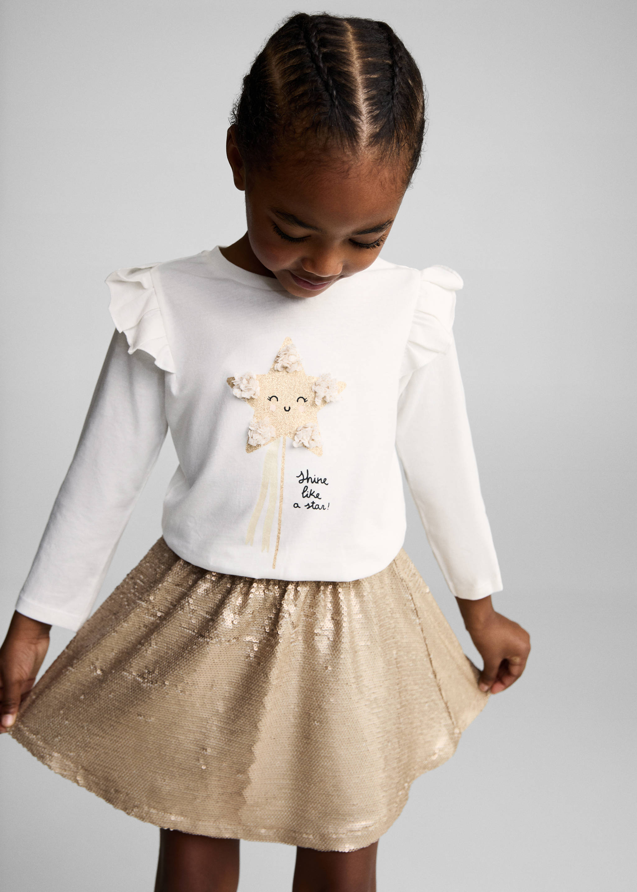 T-shirt imprimé relief - Plan moyen