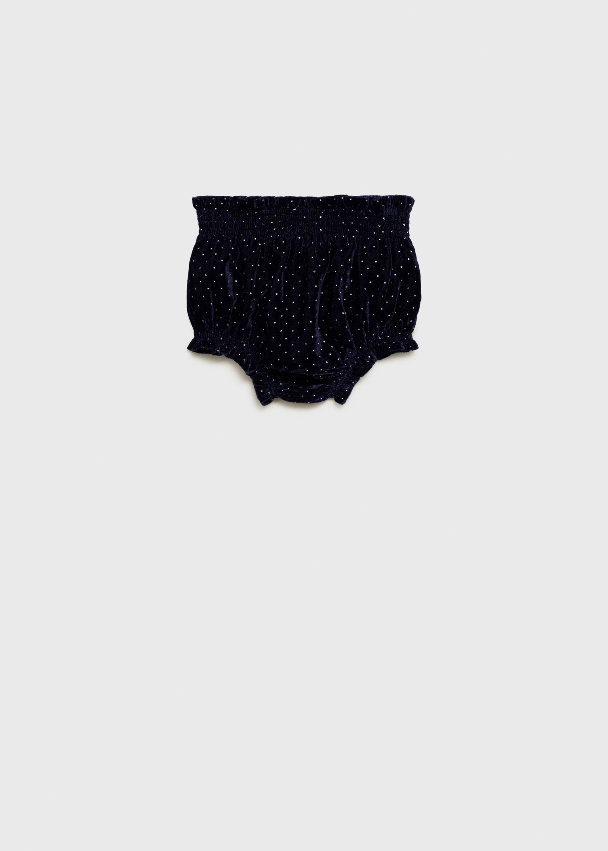 Polka-dot velvet short - Reverse of the article