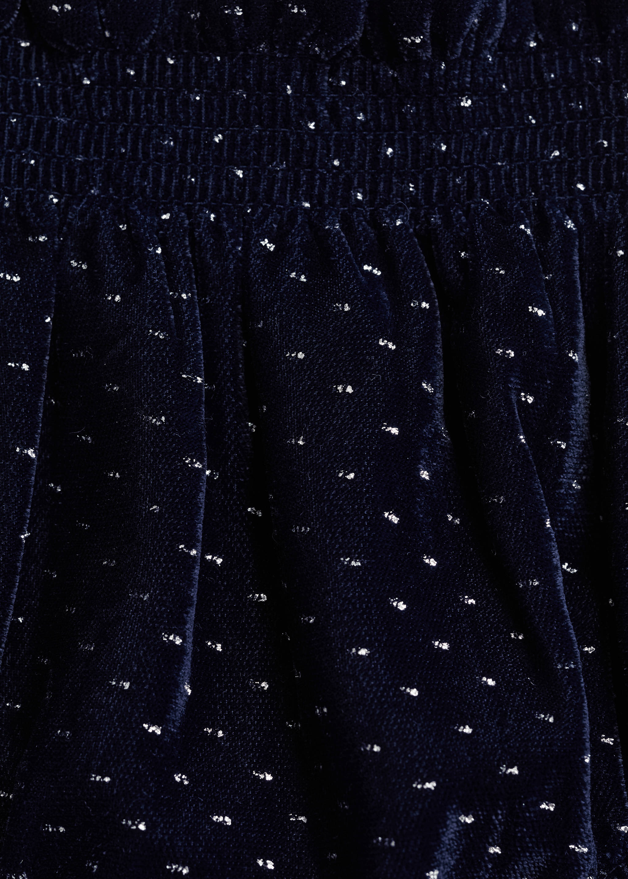 Polka-dot velvet short - Details of the article 8