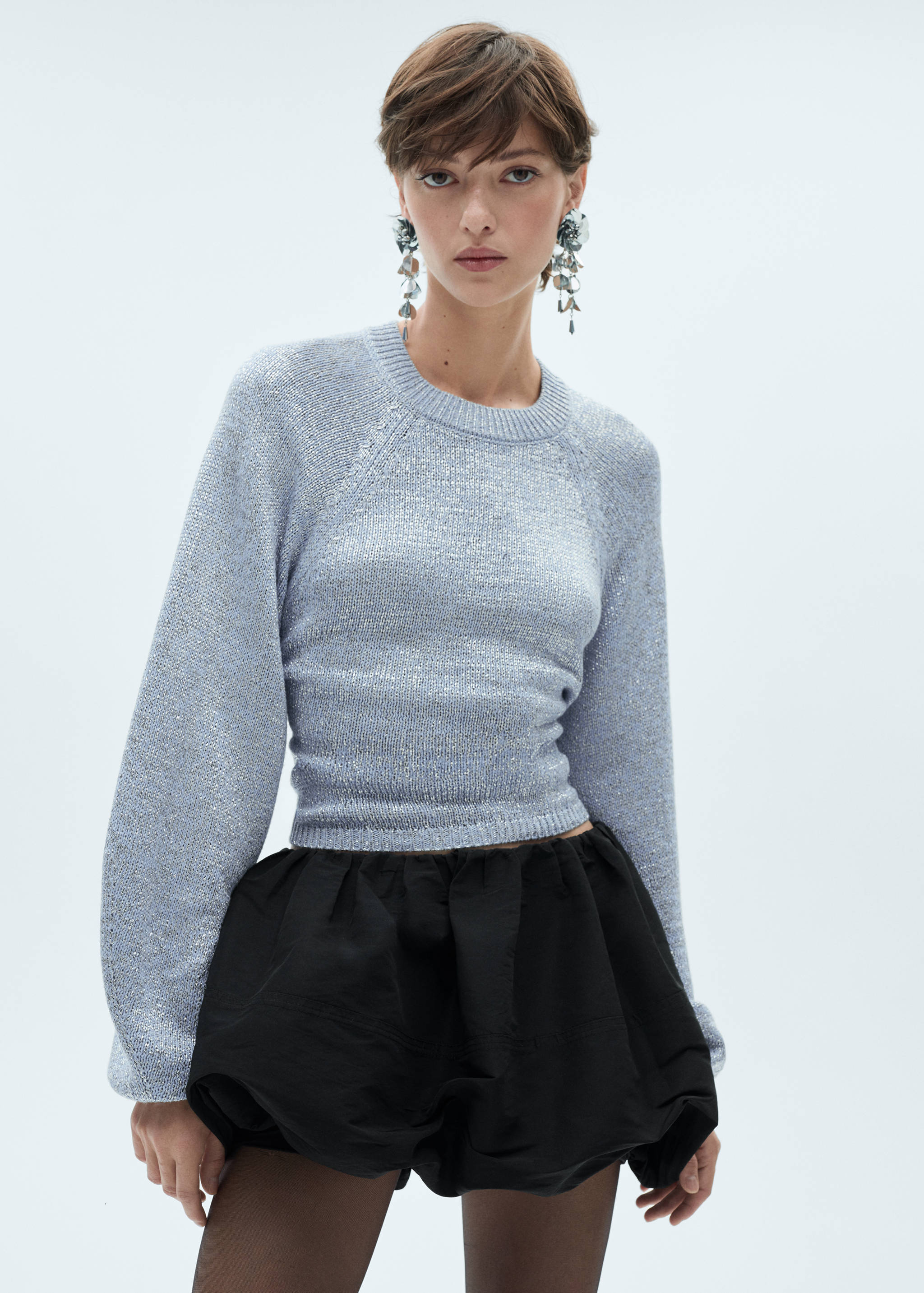 Pull-over Lurex dos nu - Plan moyen