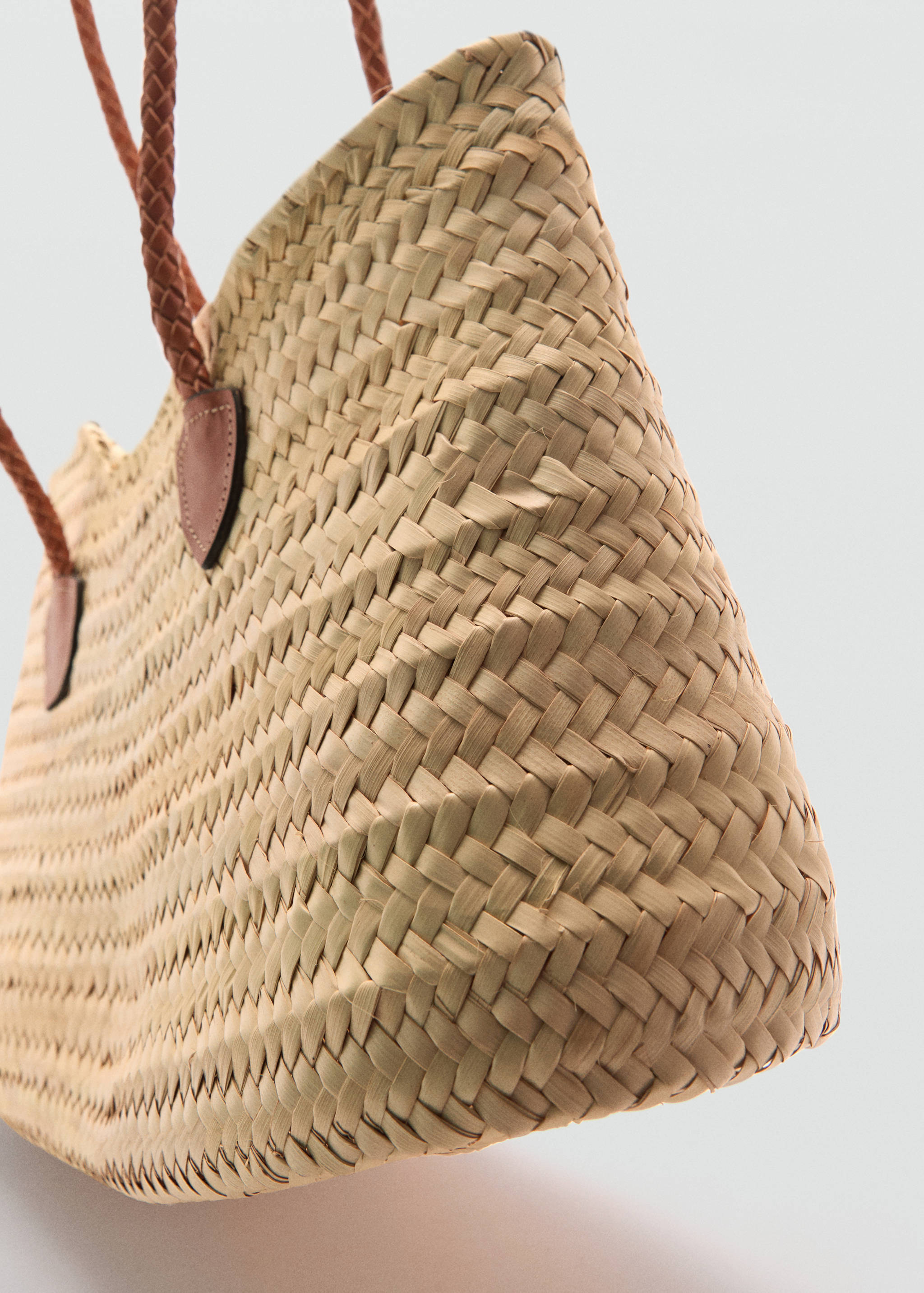 Natural fibre bag with leather handles - Details of the article 3