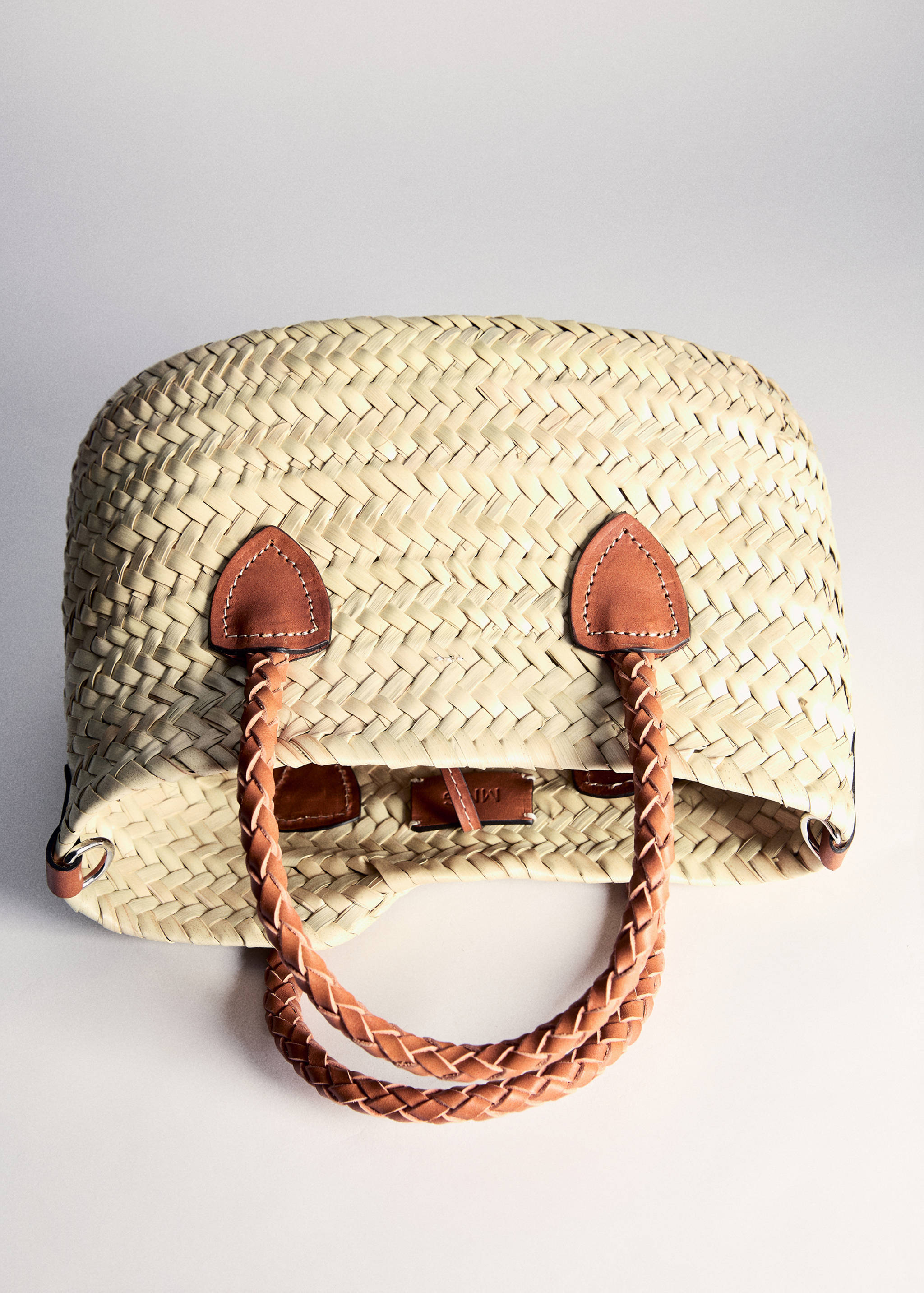 Natural fibre bag with leather handles - Details of the article 5