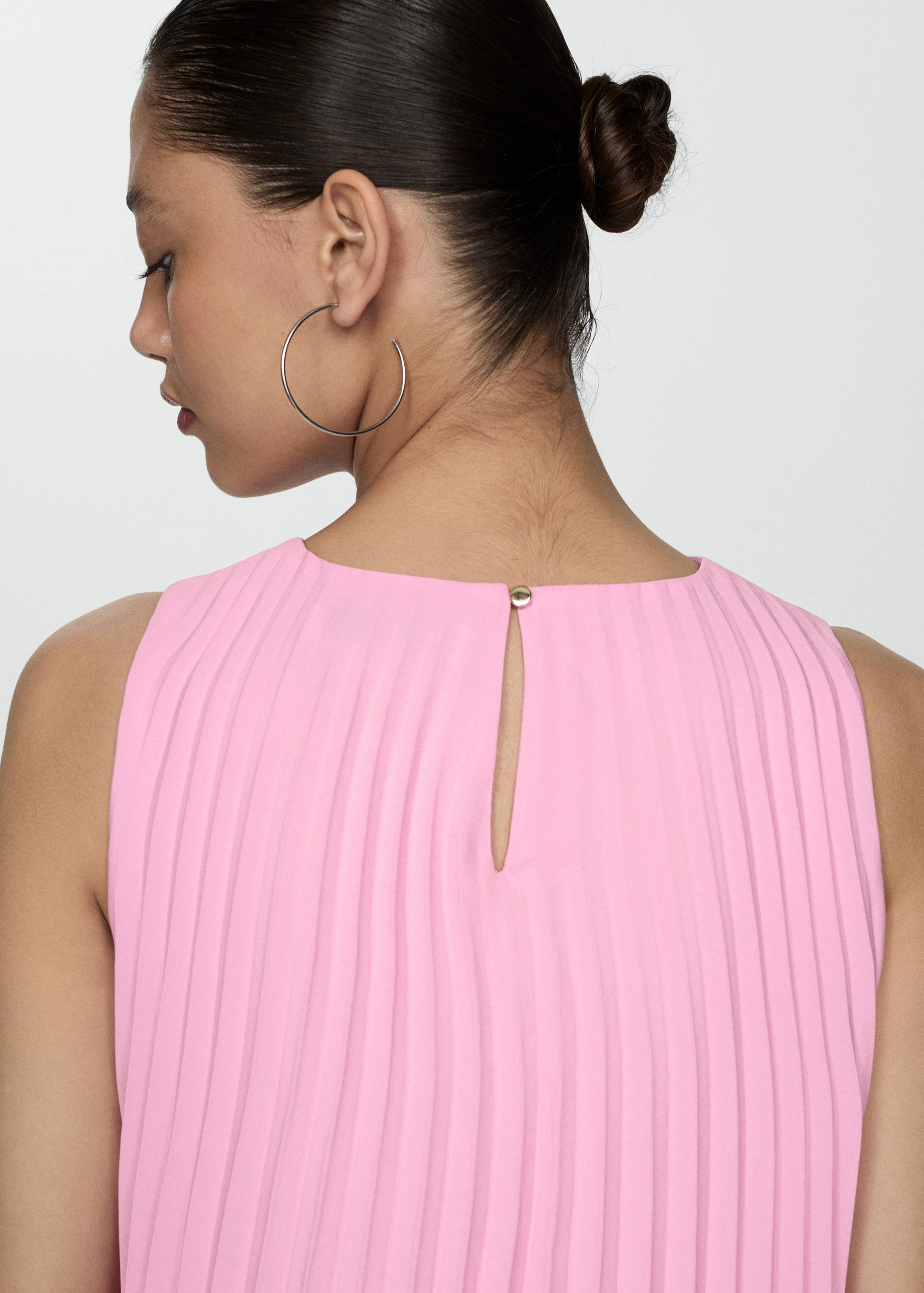 Pleated A-line dress - Details of the article 6