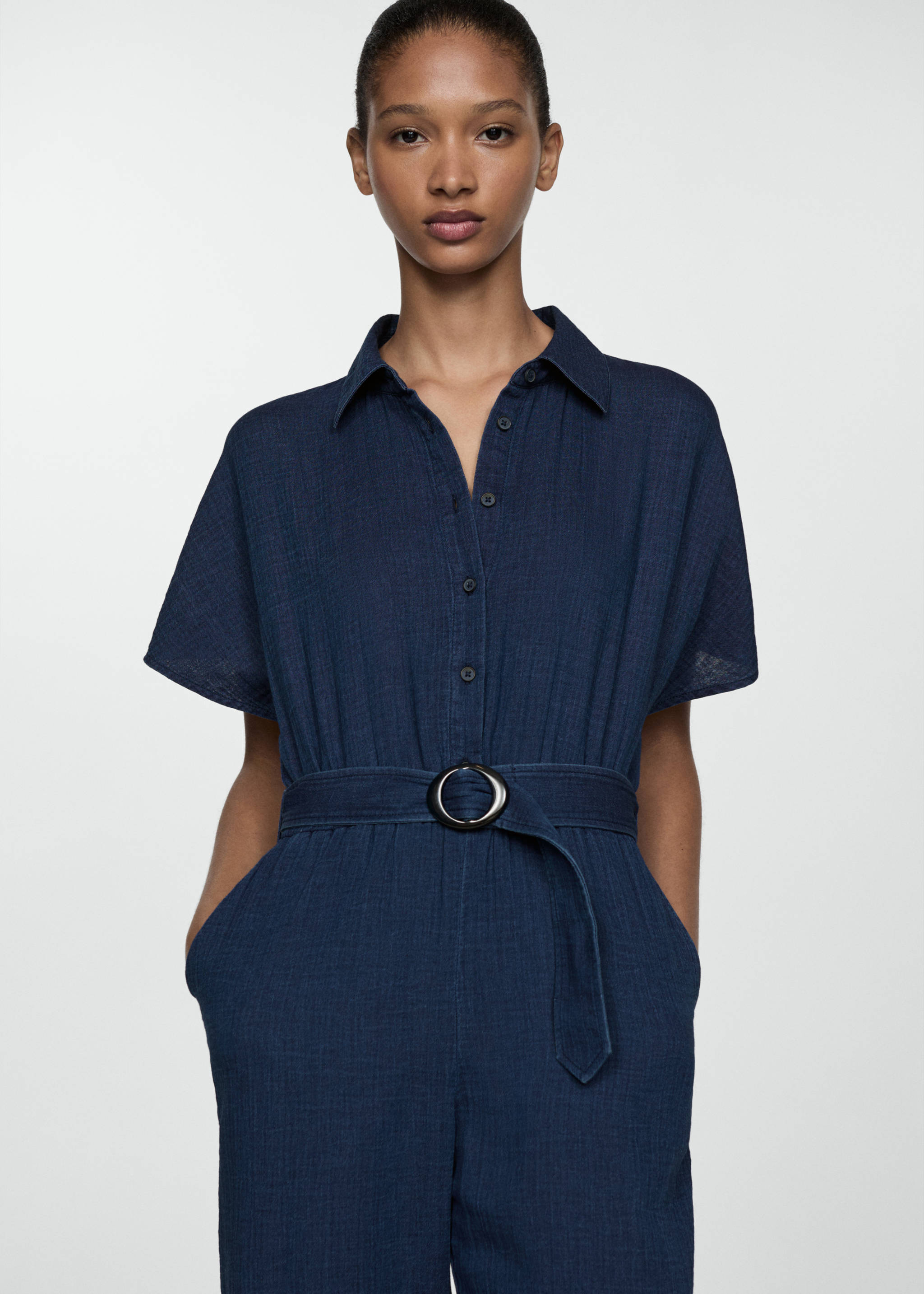 Belt long jumpsuit - Medium plane