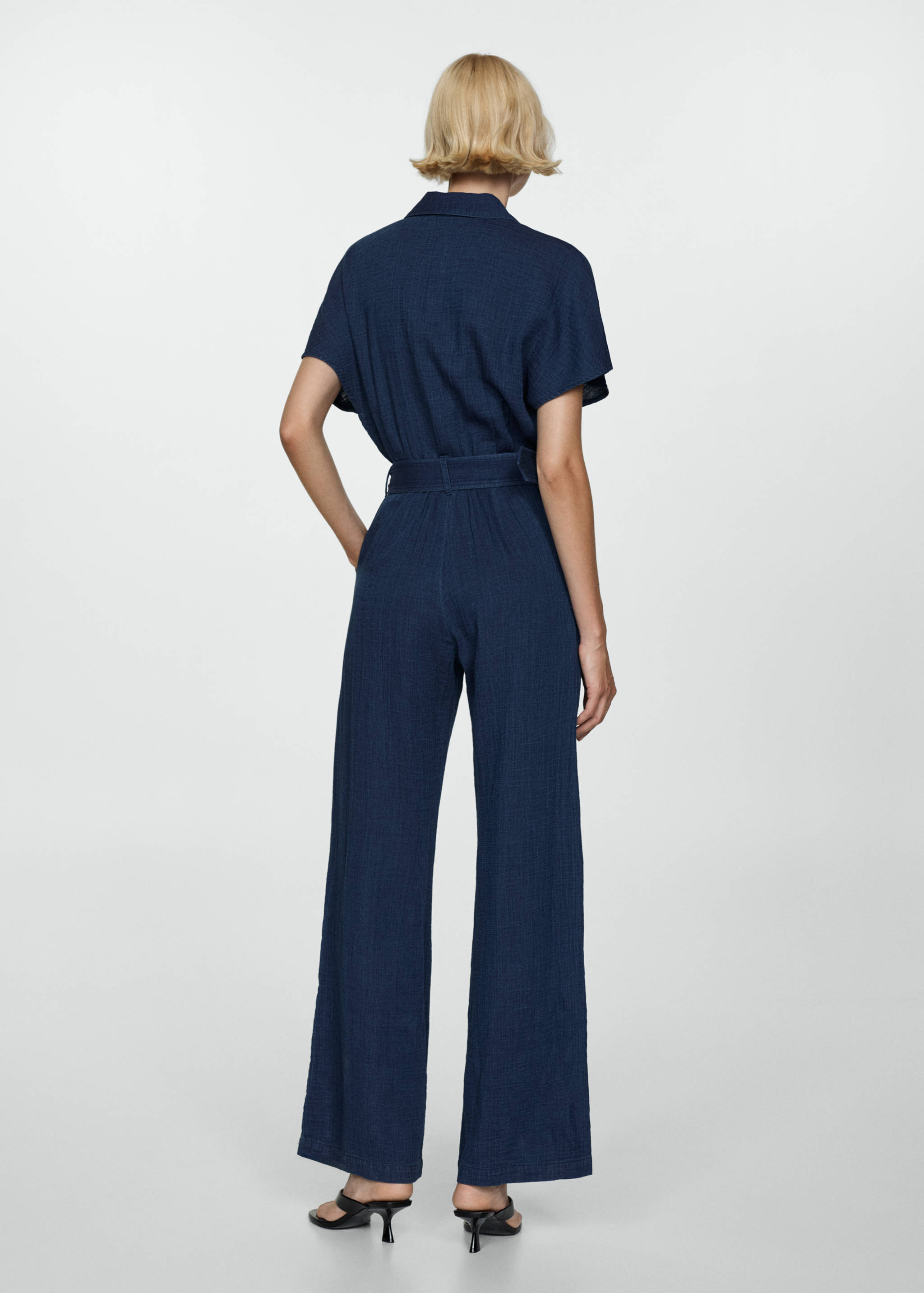 Belt long jumpsuit - Reverse of the article