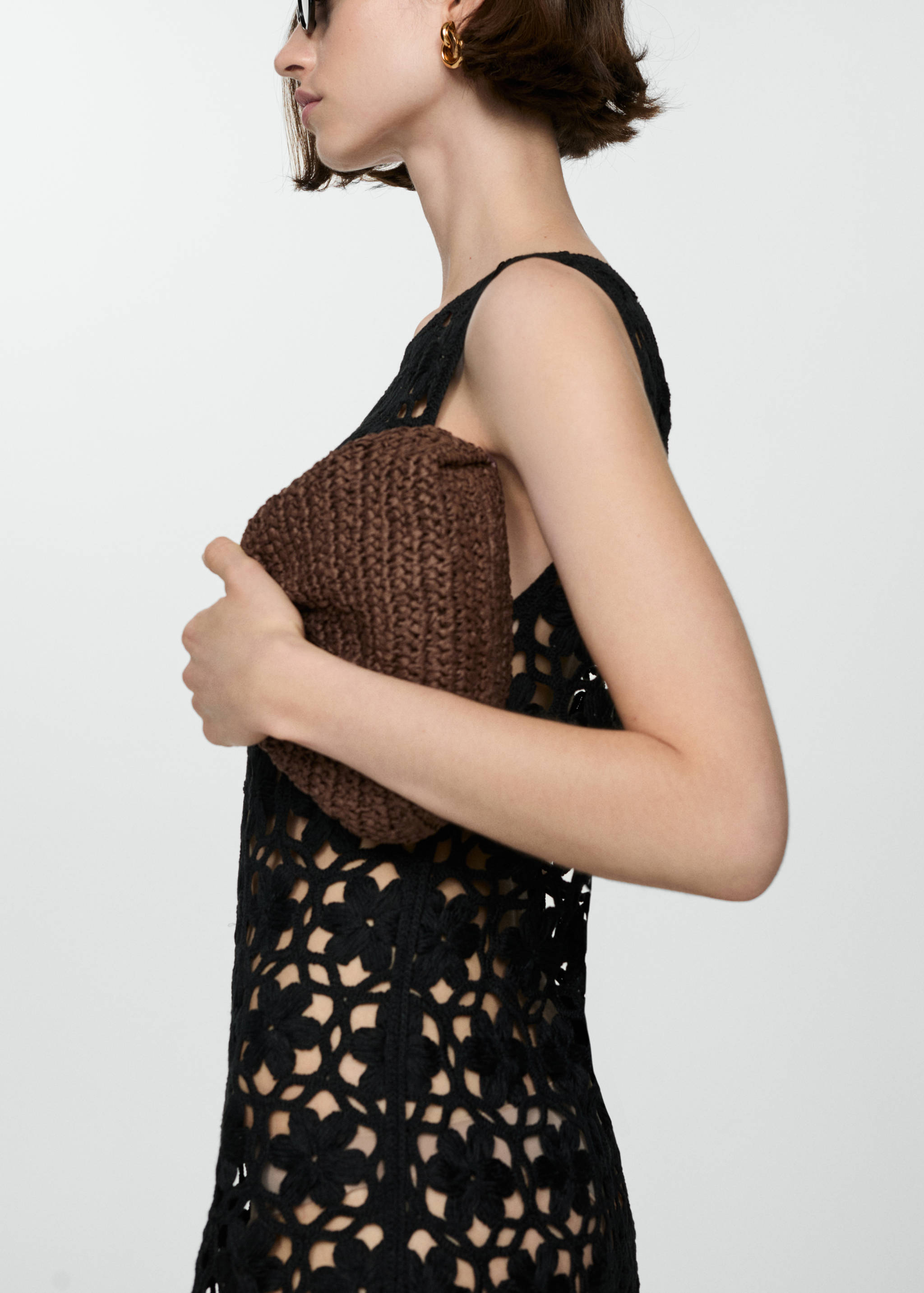 Floral crochet dress - Medium plane