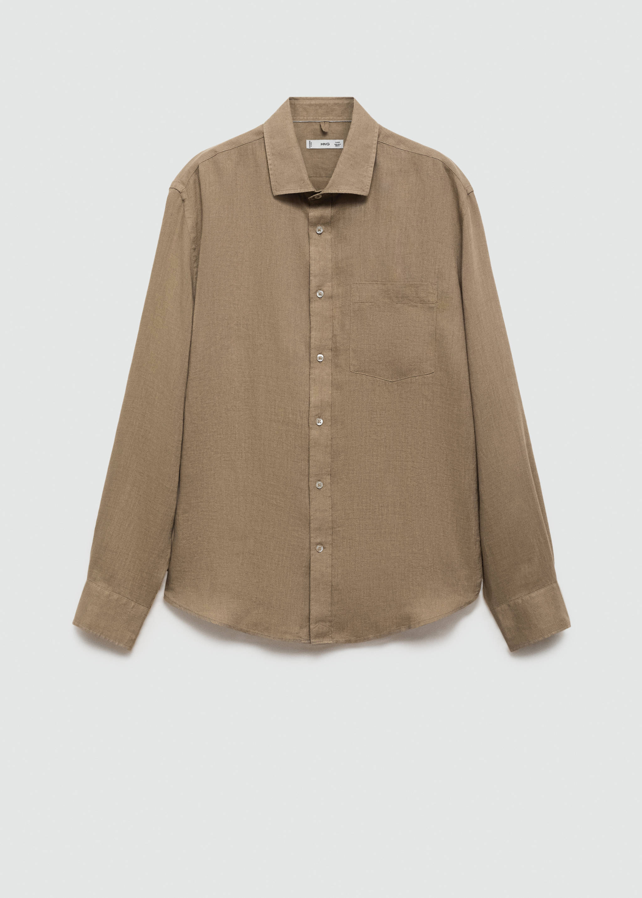 Classic fit 100% linen shirt - Article without model