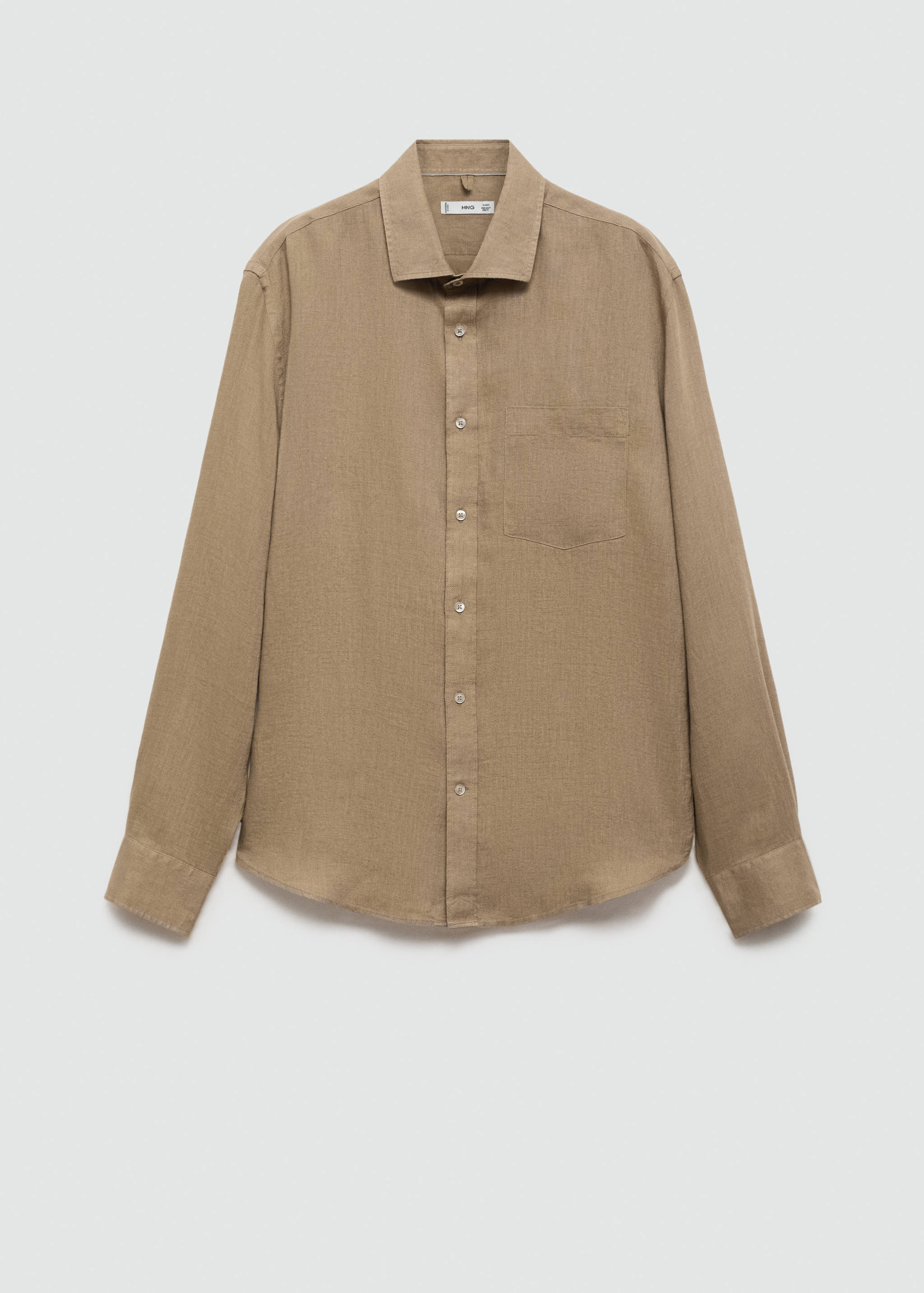 Classic fit 100% linen shirt - Article without model