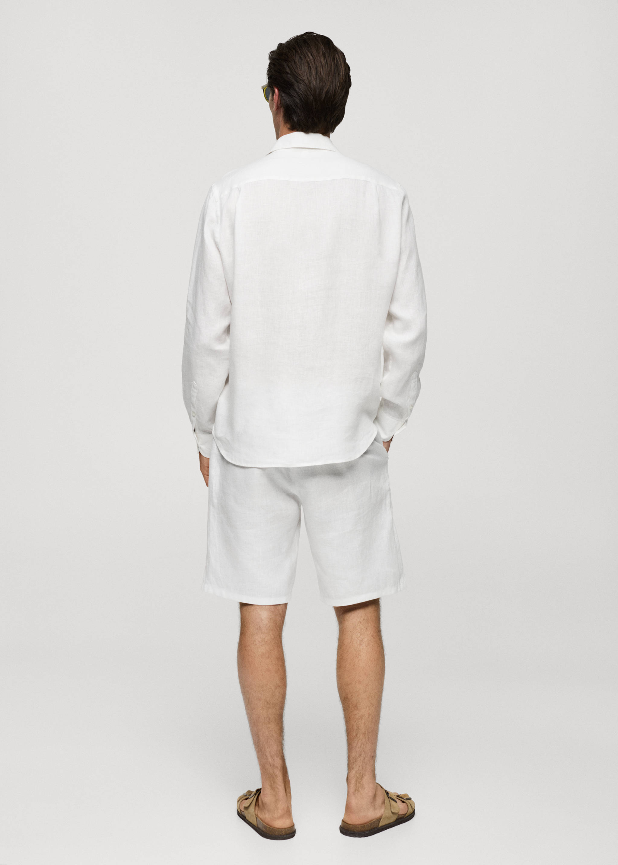 Chemise classic-fit 100 % lin - Verso de l’article