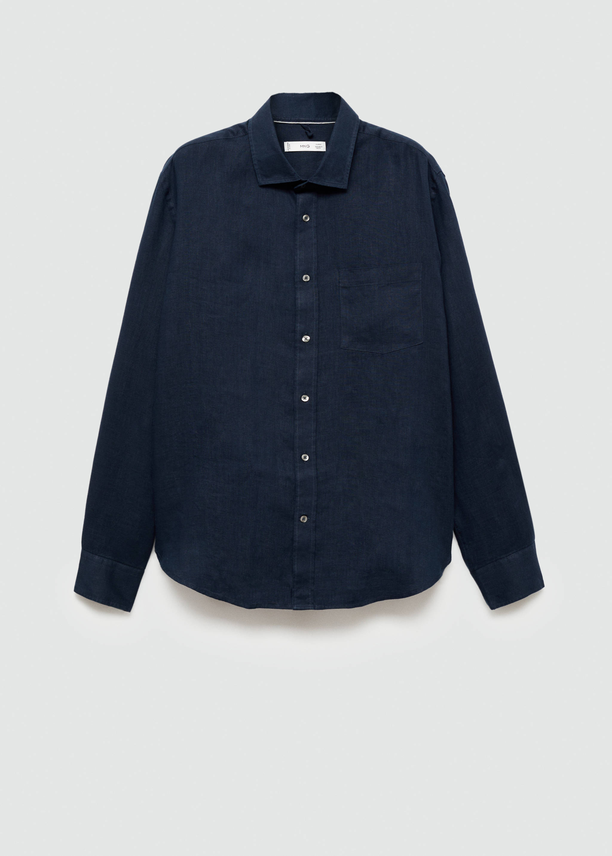 Classic fit 100% linen shirt - Article without model