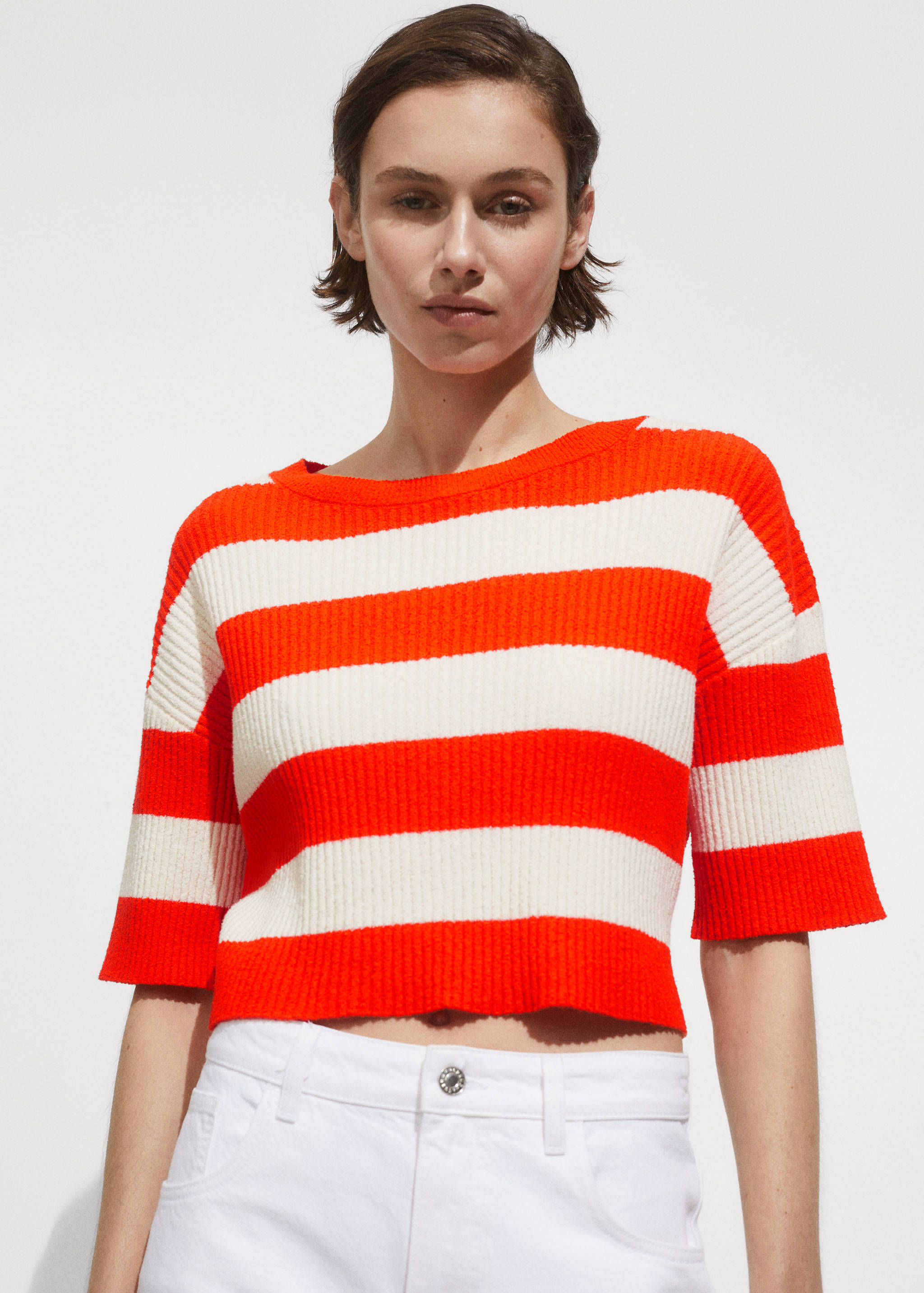 Ribbed knitted sweater - Details of the article 2