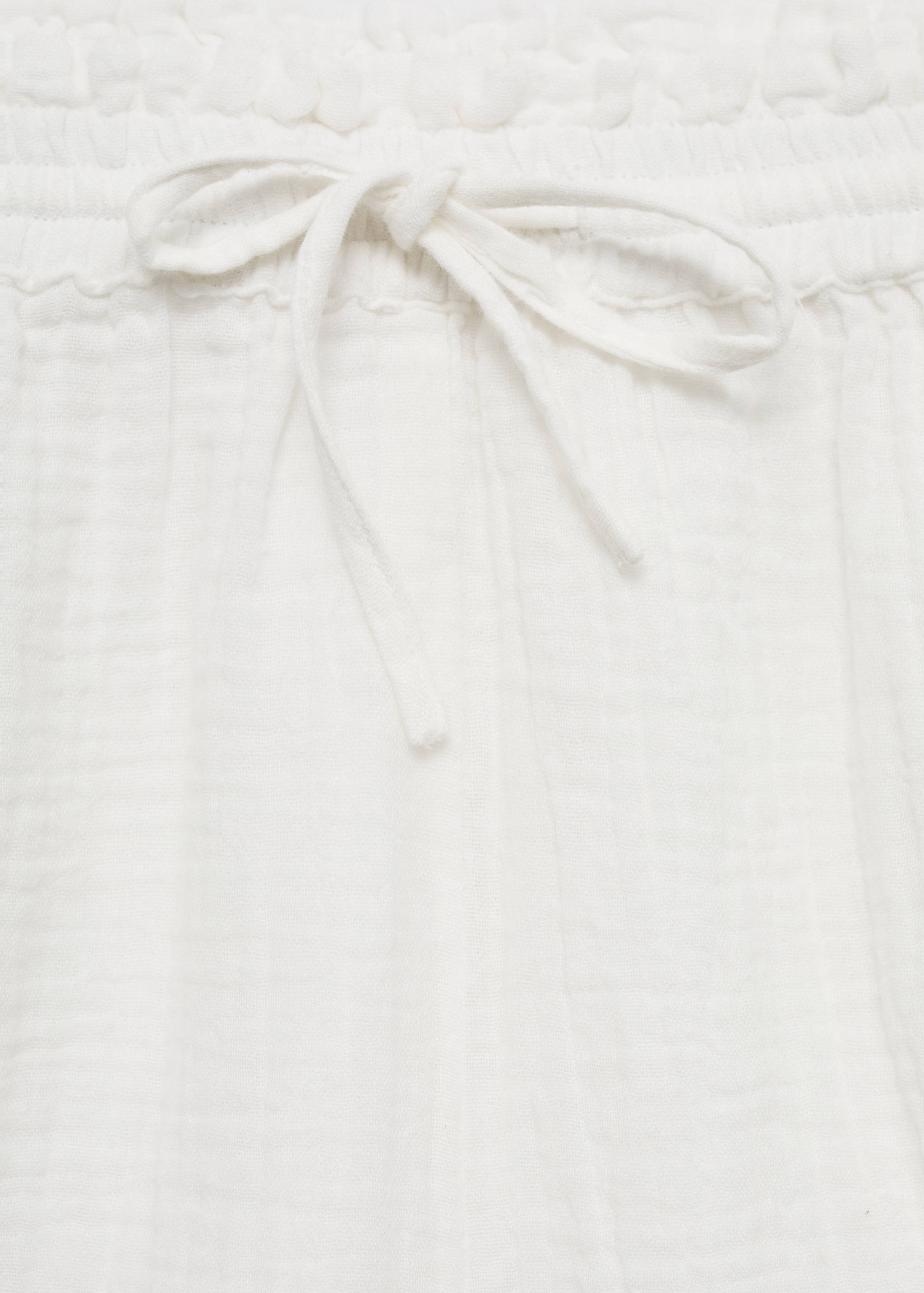 Cotton shorts with elastic waist - Details of the article 8