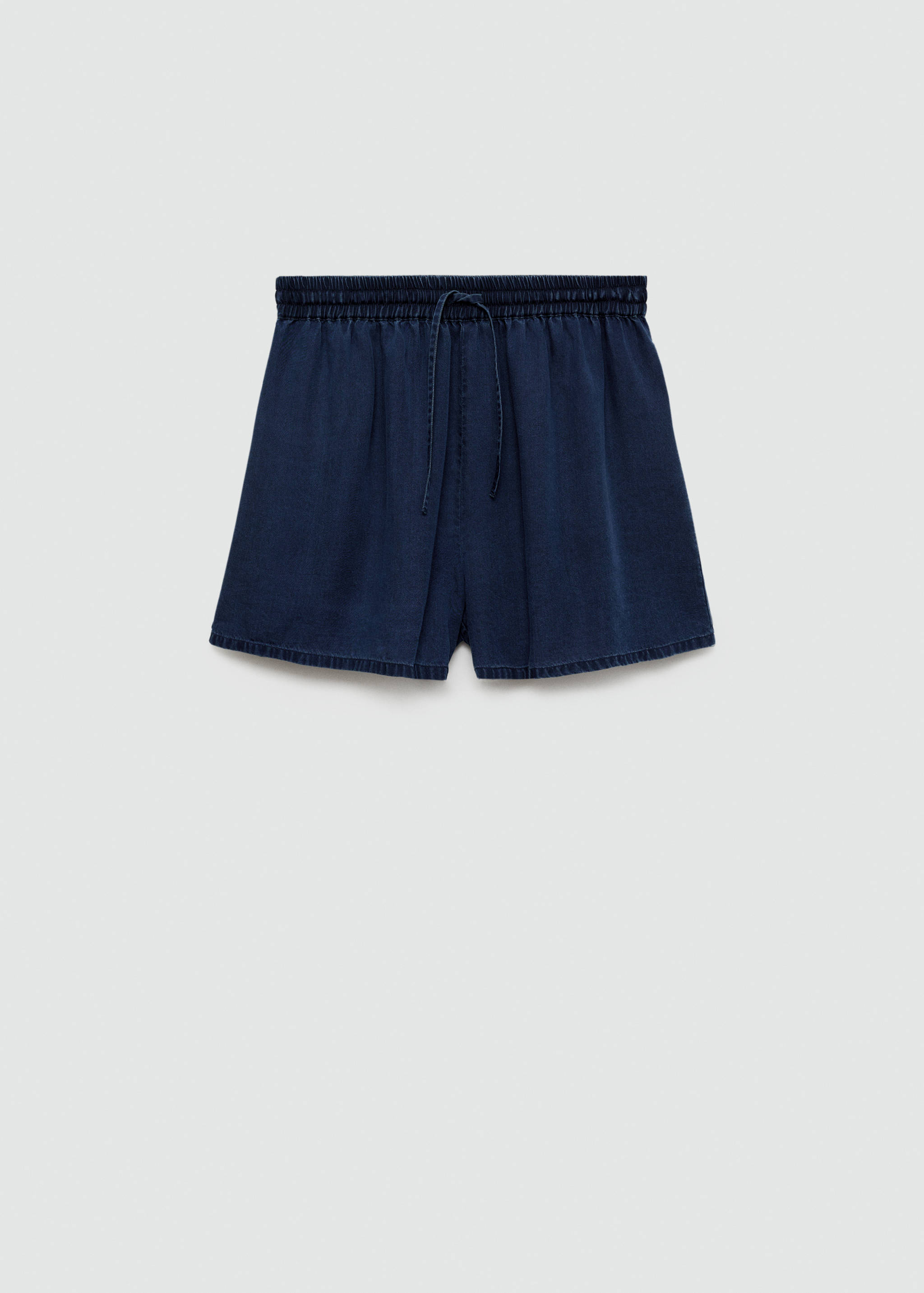 Lyocell shorts with elastic waist - Article without model