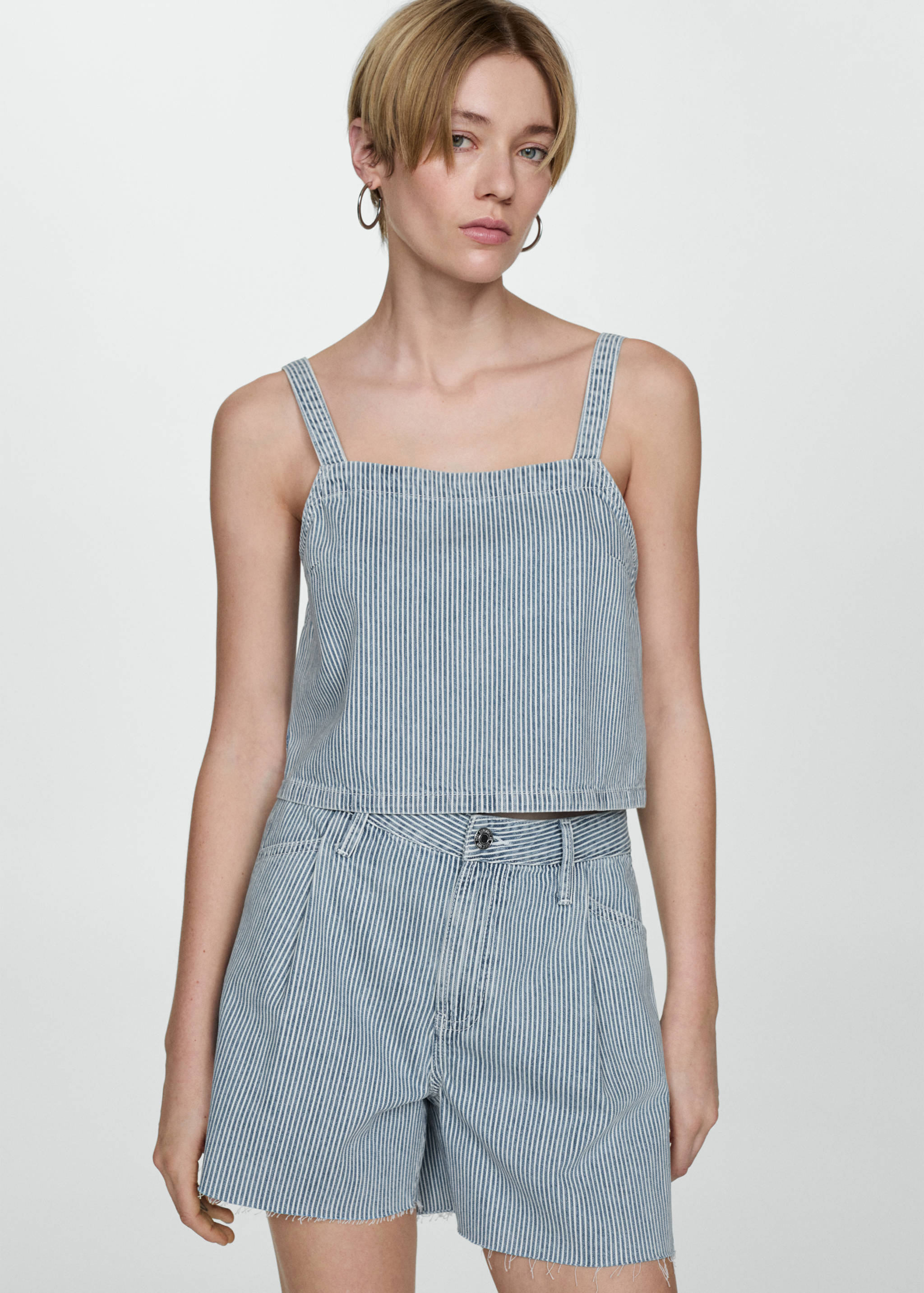 Denim crop top - Medium plane