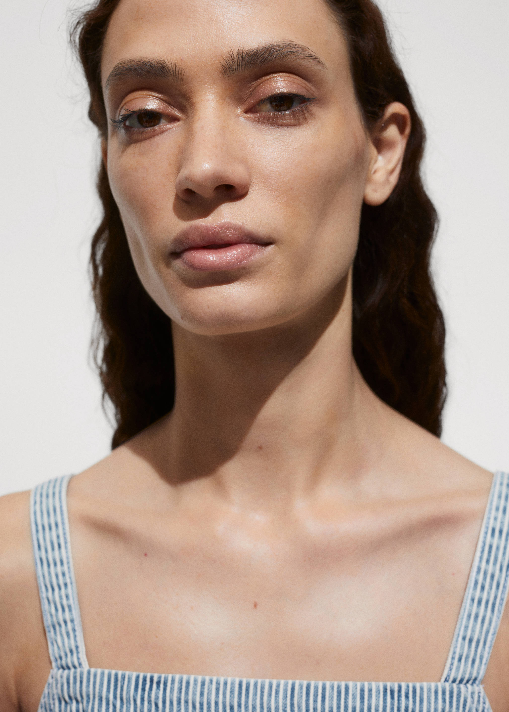 Denim crop top - Details of the article 1