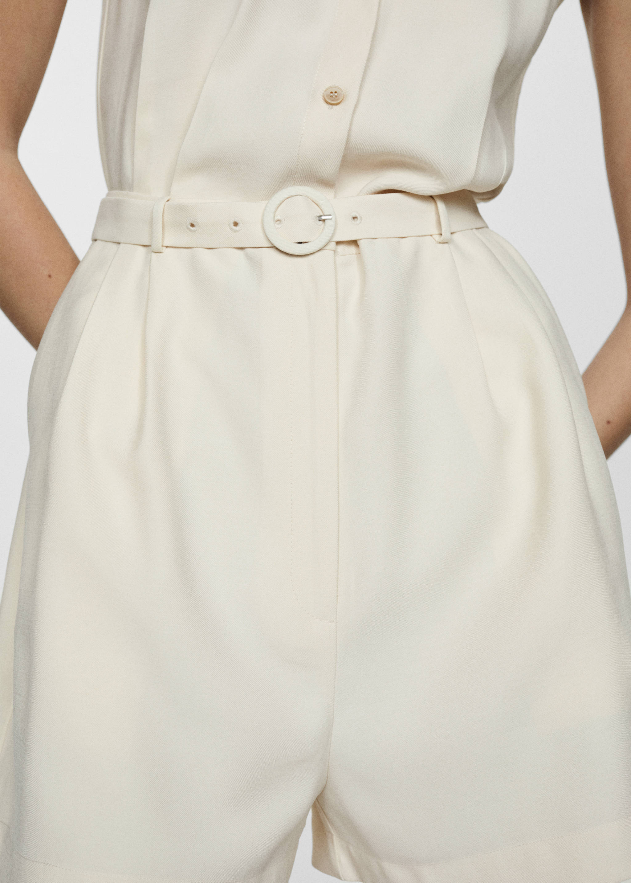 Belt short jumpsuit - Details of the article 6