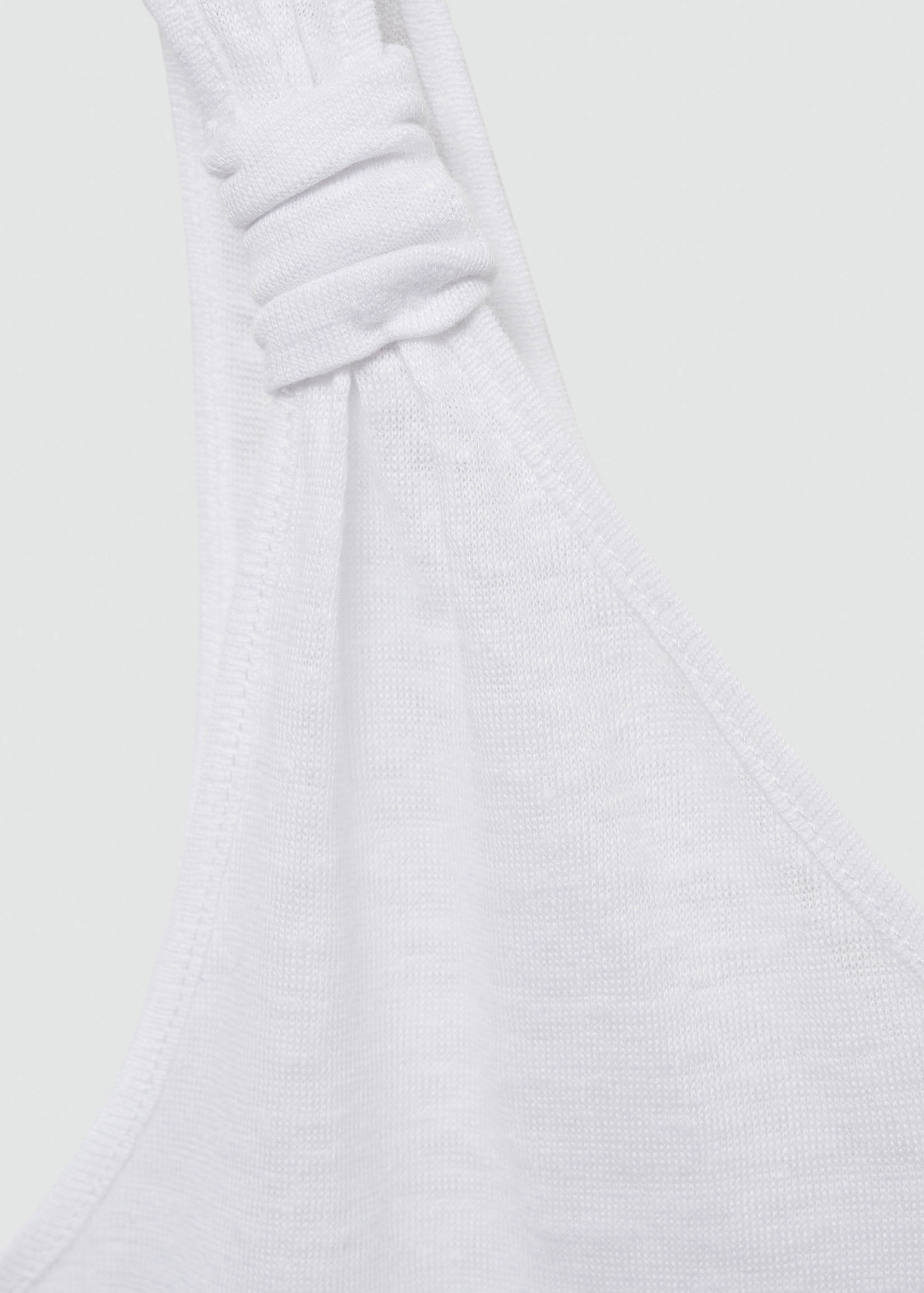 Linen top with knotted straps - Details of the article 8
