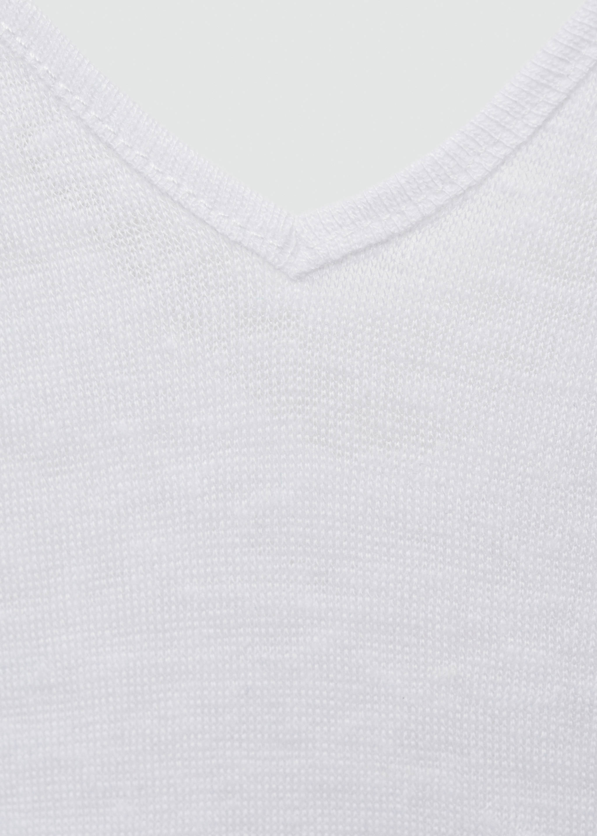 Linen top with knotted straps - Details of the article 0