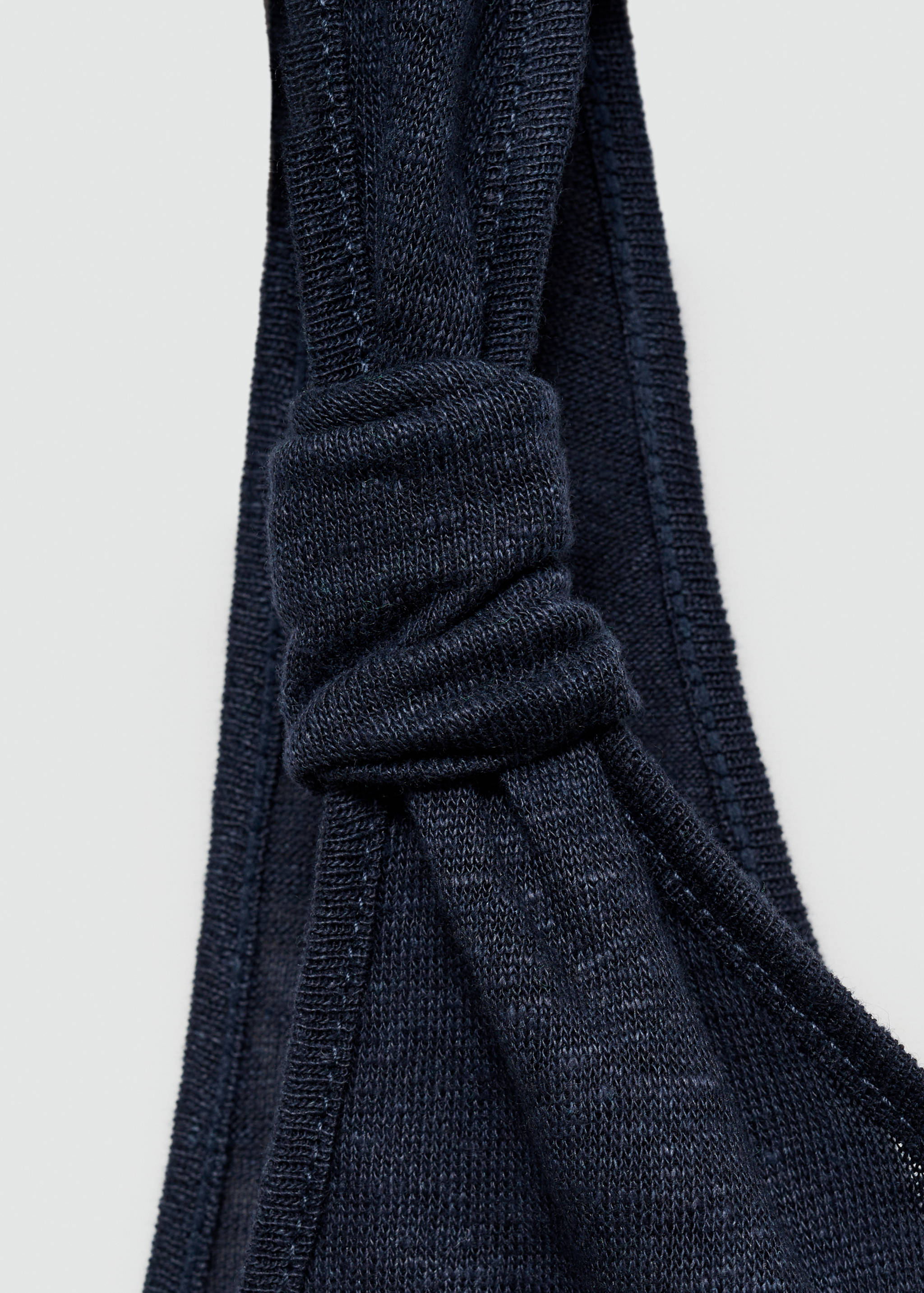 Linen top with knotted straps - Details of the article 8