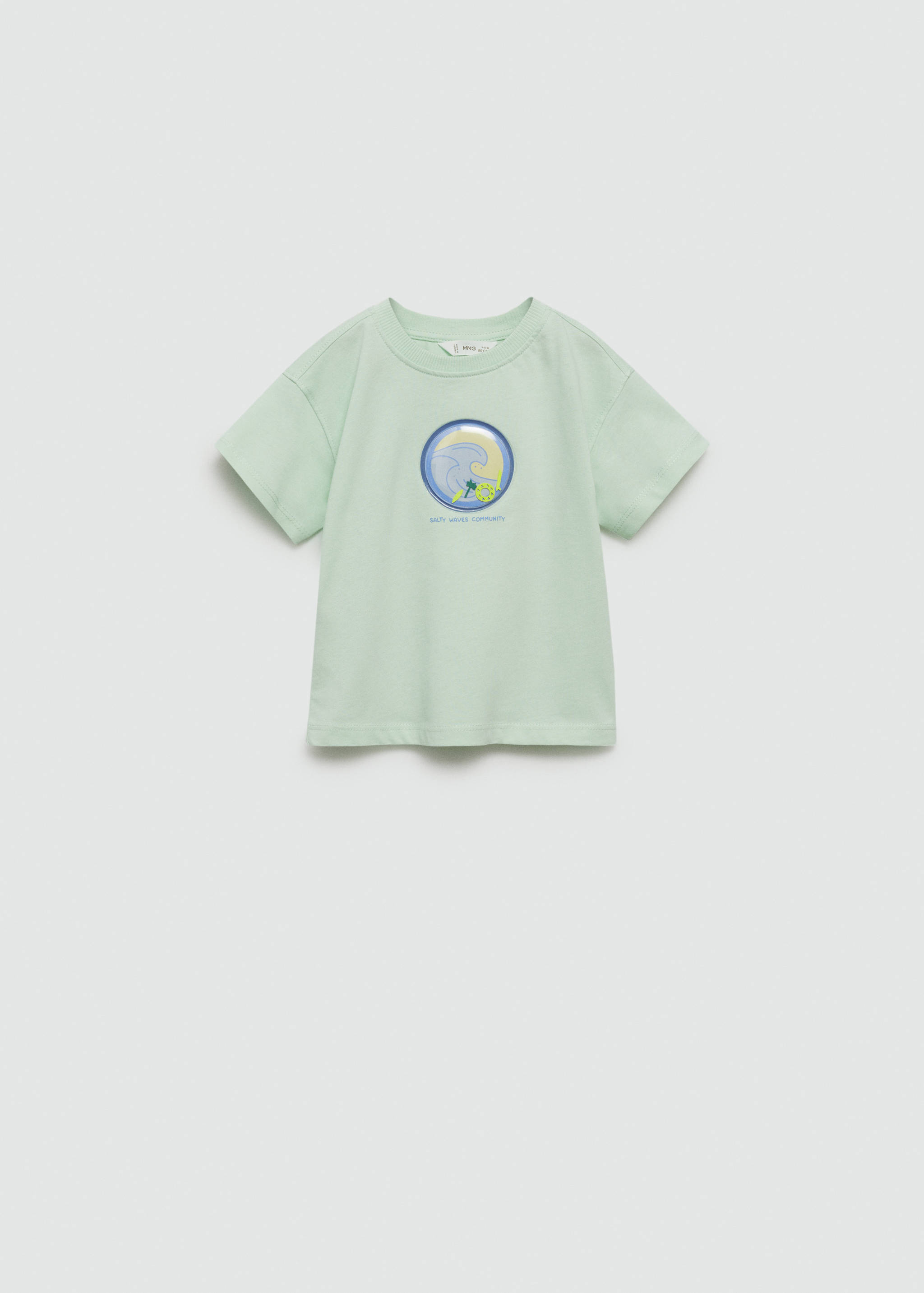 Embossed detail printed t-shirt - Article without model