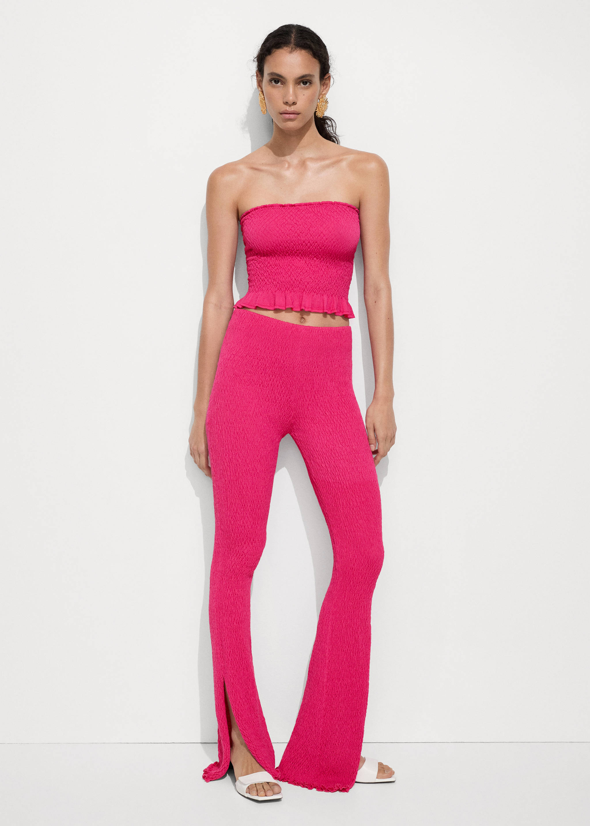 Pantalon maille torsadée - Plan général